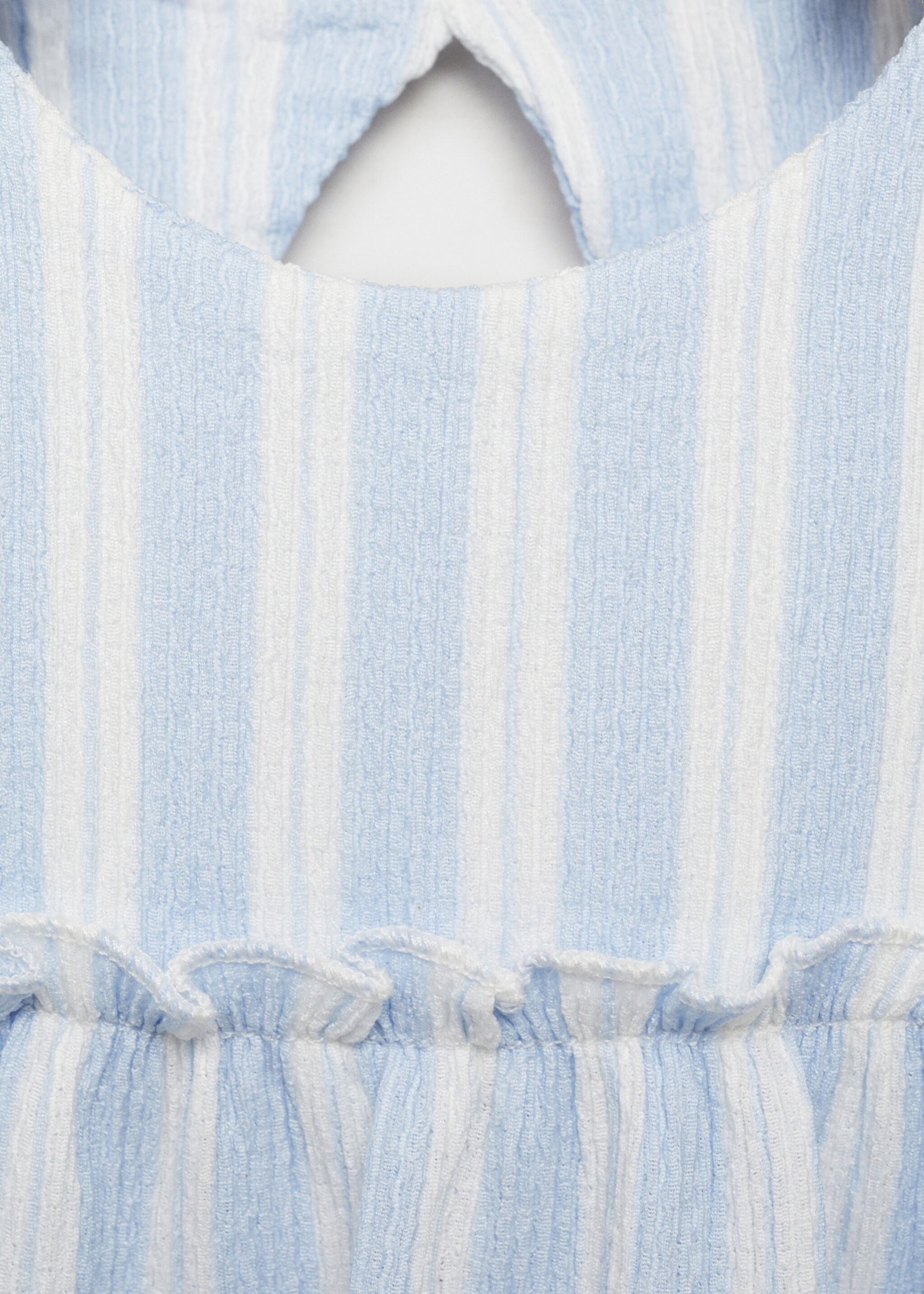 Φόρεμα διακοσμητικό λάστιχο - Λεπτομέρεια του προϊόντος 8, Μπλε. Ref: 87065976-00.