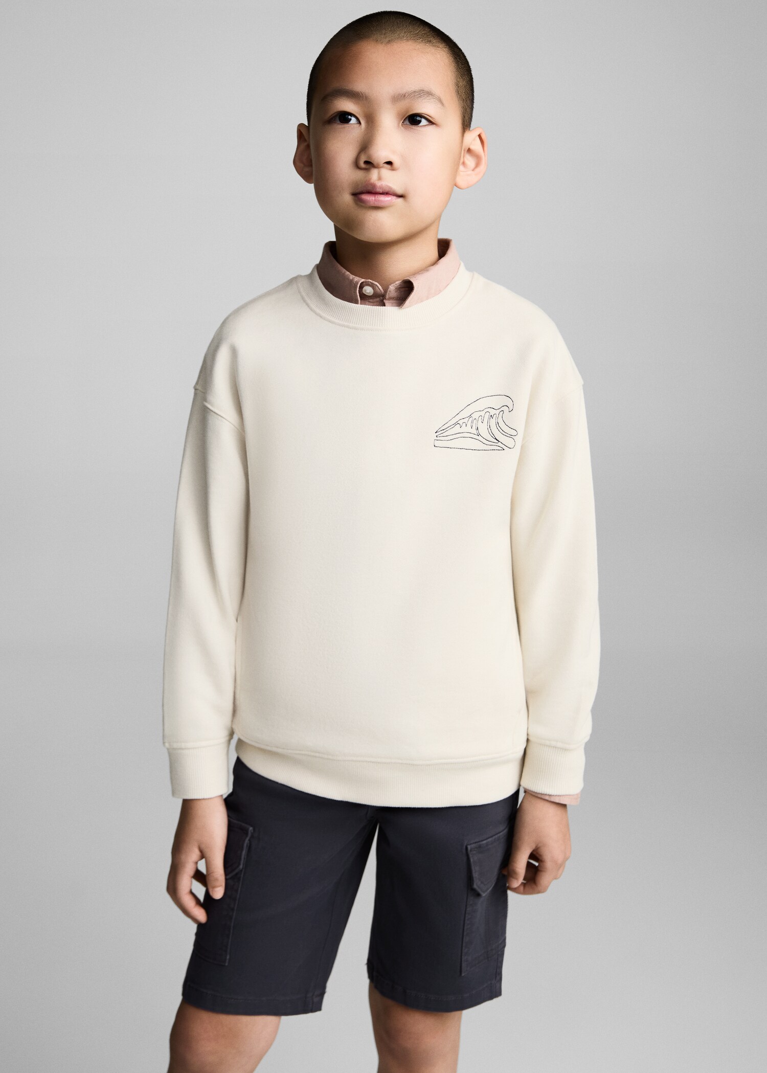 Graphic-print cotton sweatshirt - Medium plane