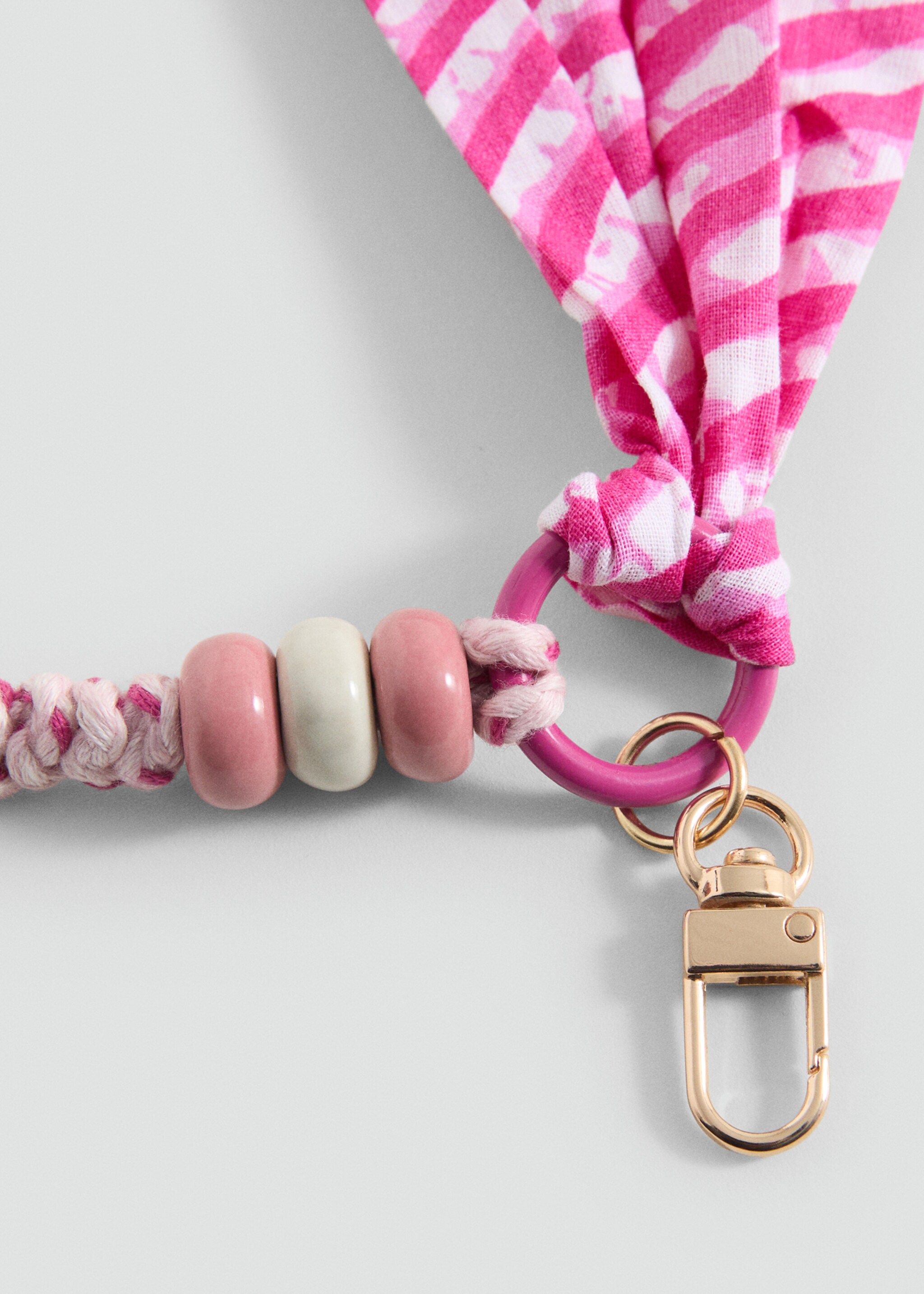 Combined leading keychain - Medium plane, Strawberry. Ref: 87065983-00.