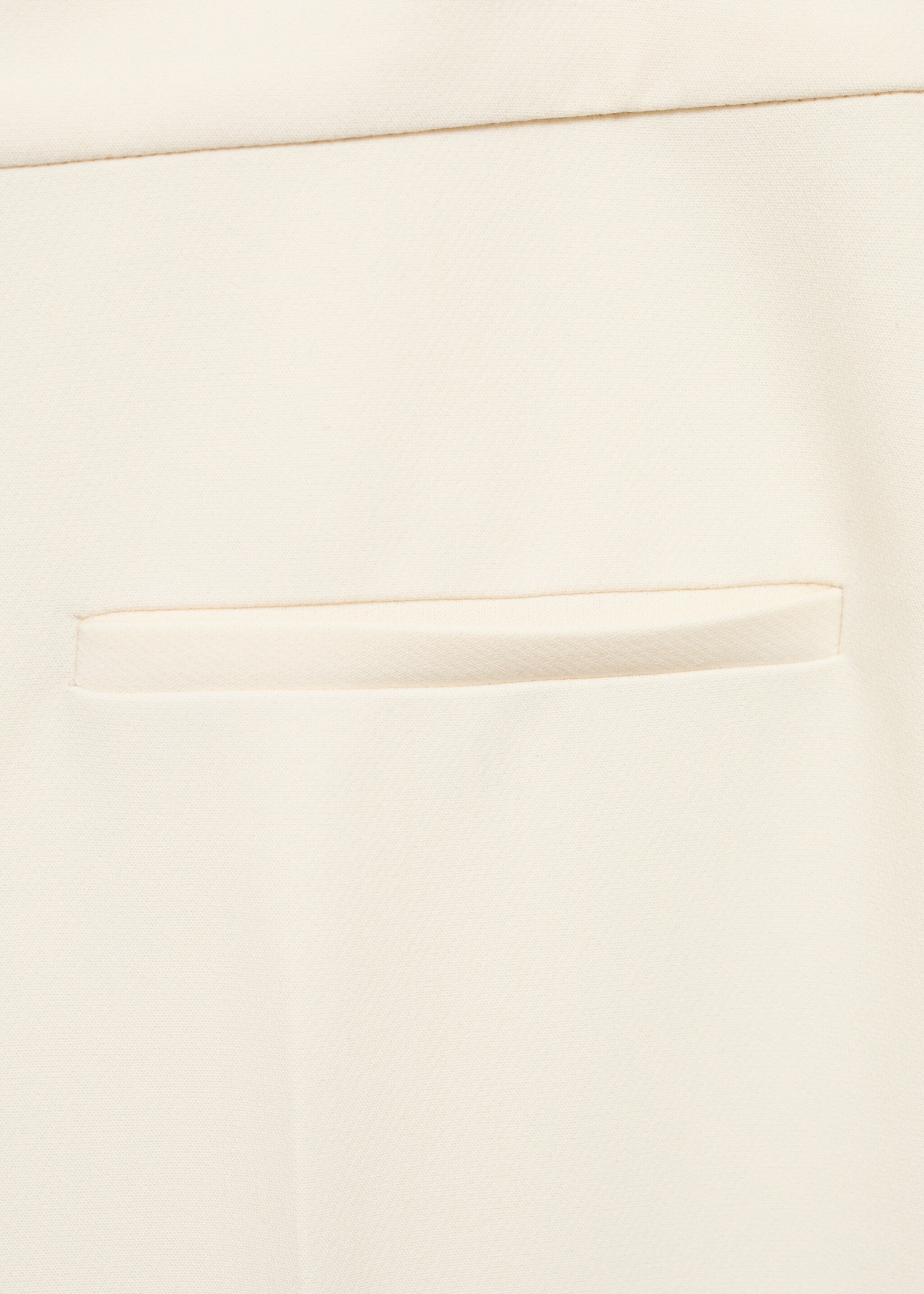 Wideleg-Hose mit mittlerer Bundhöhe und Taschen - Detail des Artikels 0, Ecru. Ref: 87065992-00.