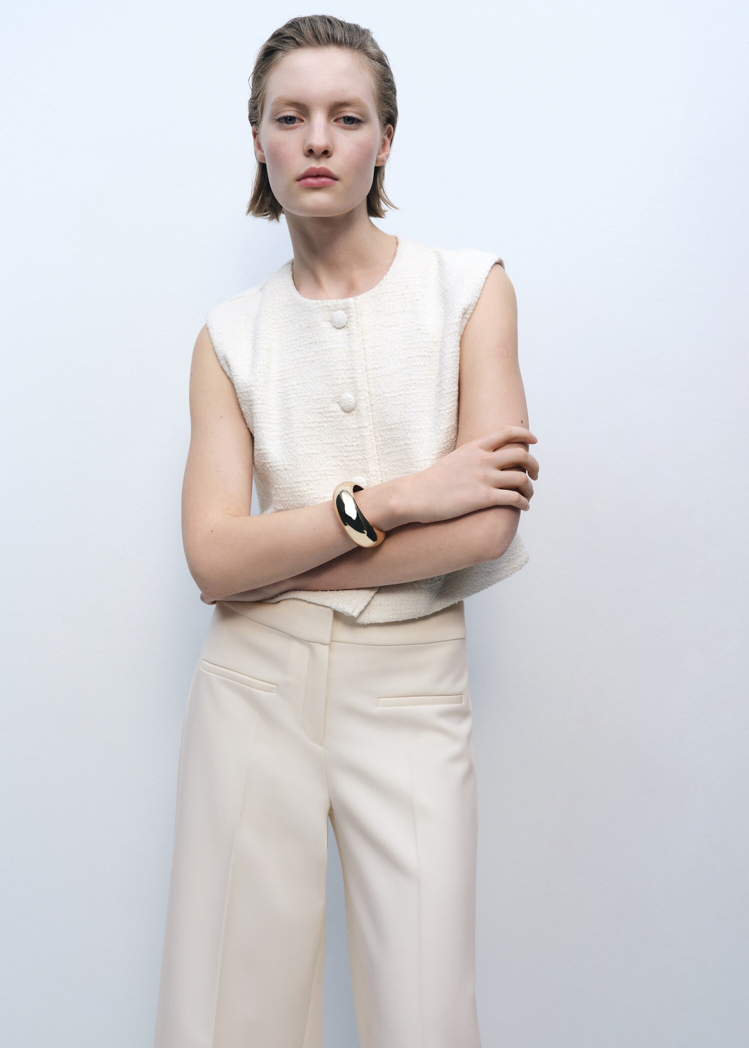 Wideleg-Hose mit mittlerer Bundhöhe und Taschen - Detail des Artikels 1