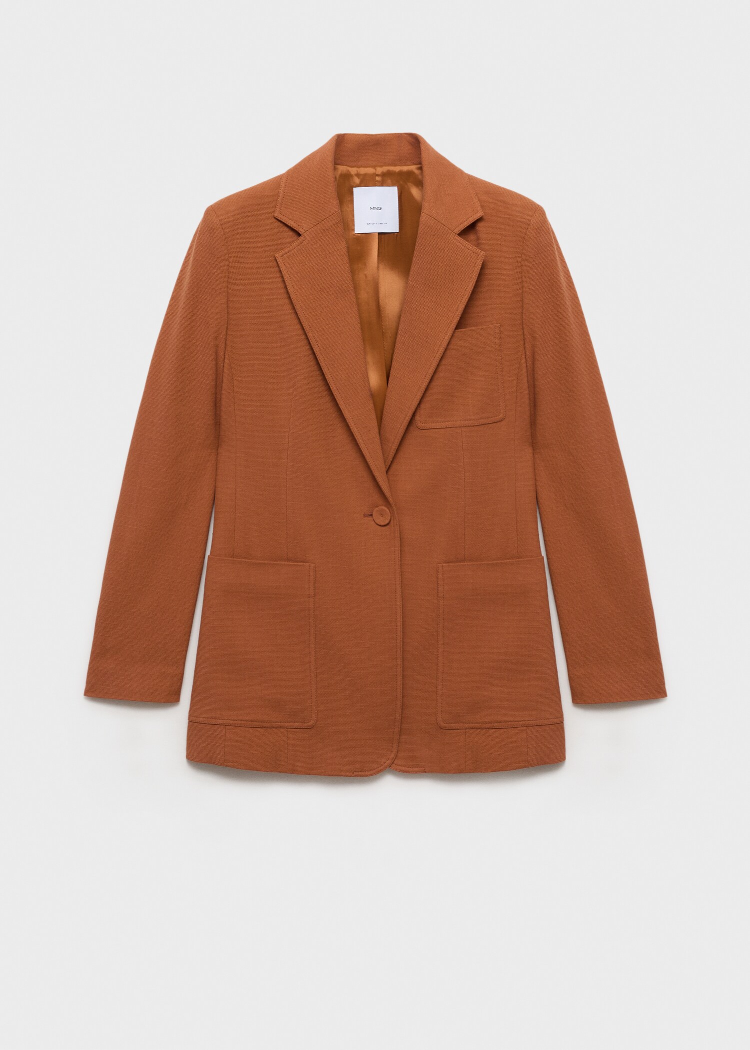 Cotton and linen-blend suit blazer - Article without model