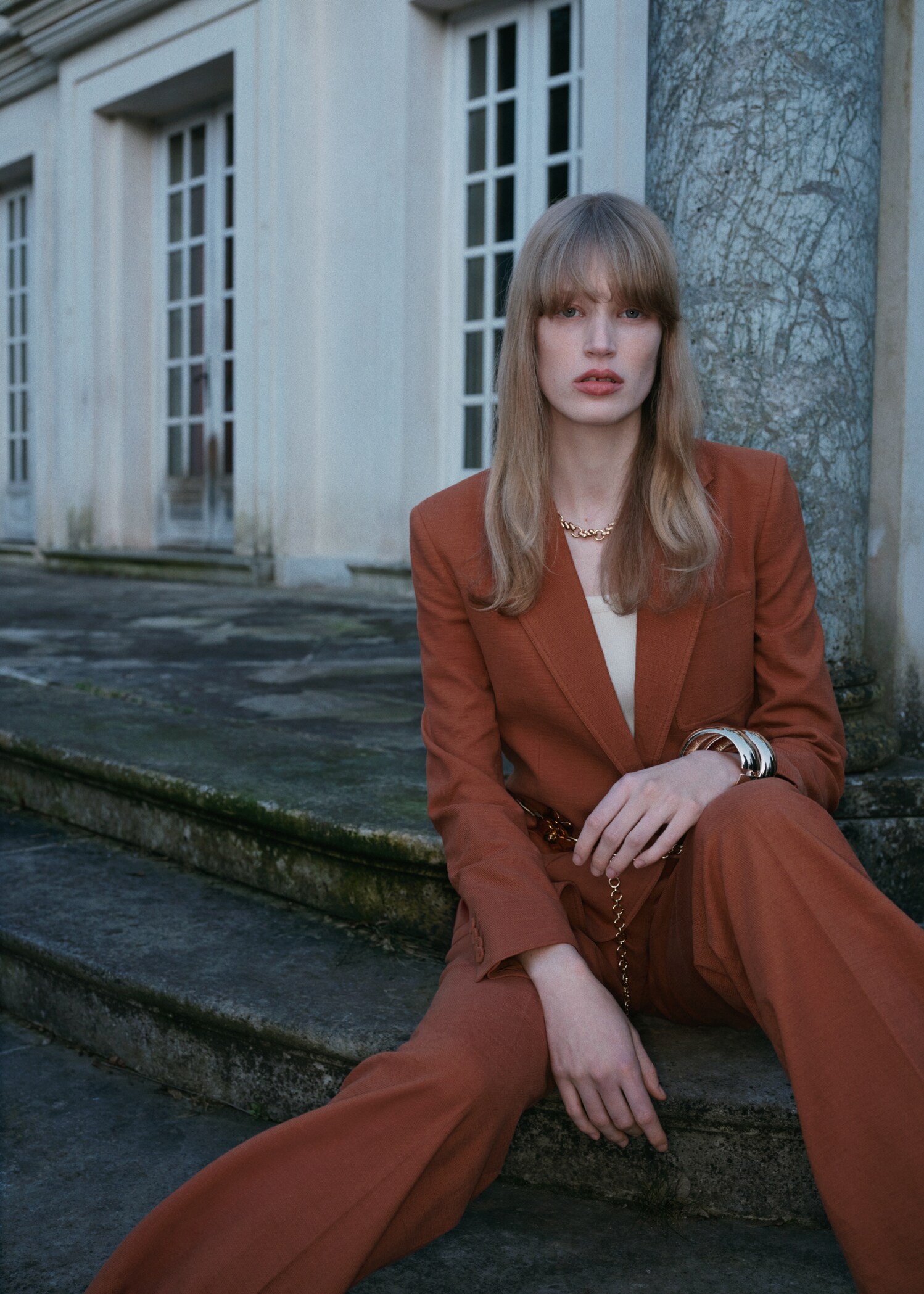 Cotton and linen-blend suit blazer - Details of the article 7