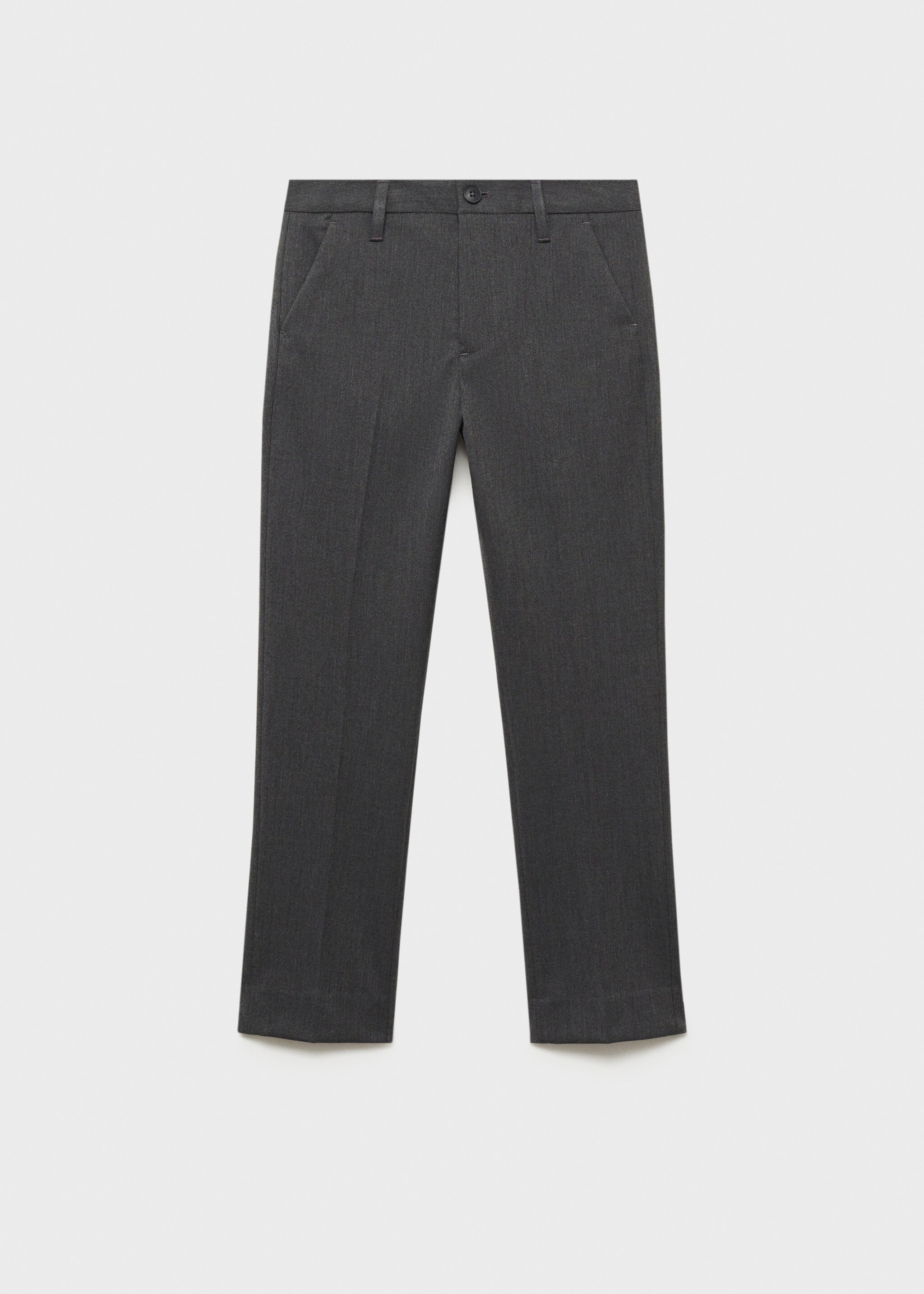 Crop skinny trousers - Article without model, Dark Heather Grey. Ref: 87066334-00.