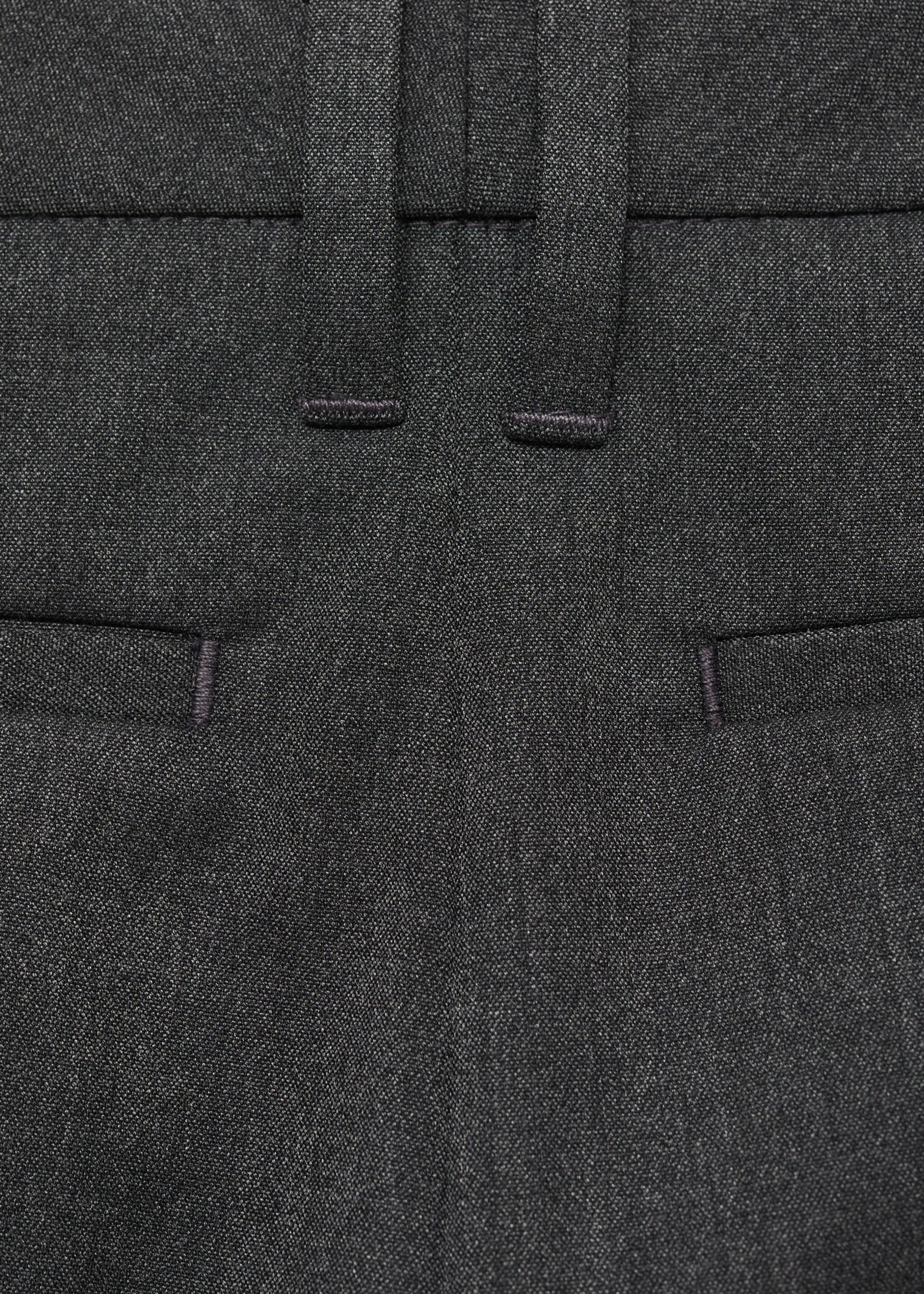 Crop skinny trousers - Details of the article 0, Dark Heather Grey. Ref: 87066334-00.