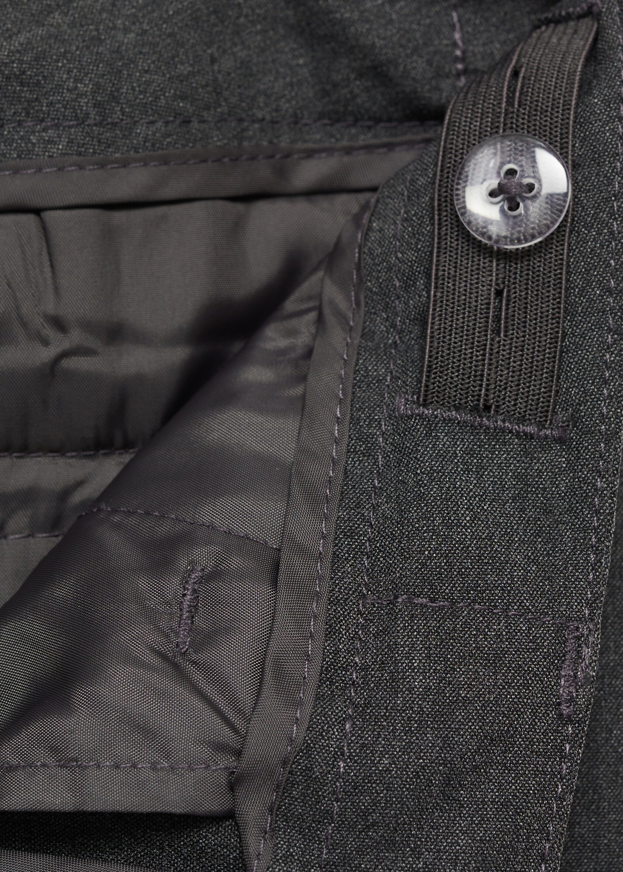 Crop skinny trousers - Details of the article 8, Dark Heather Grey. Ref: 87066334-00.