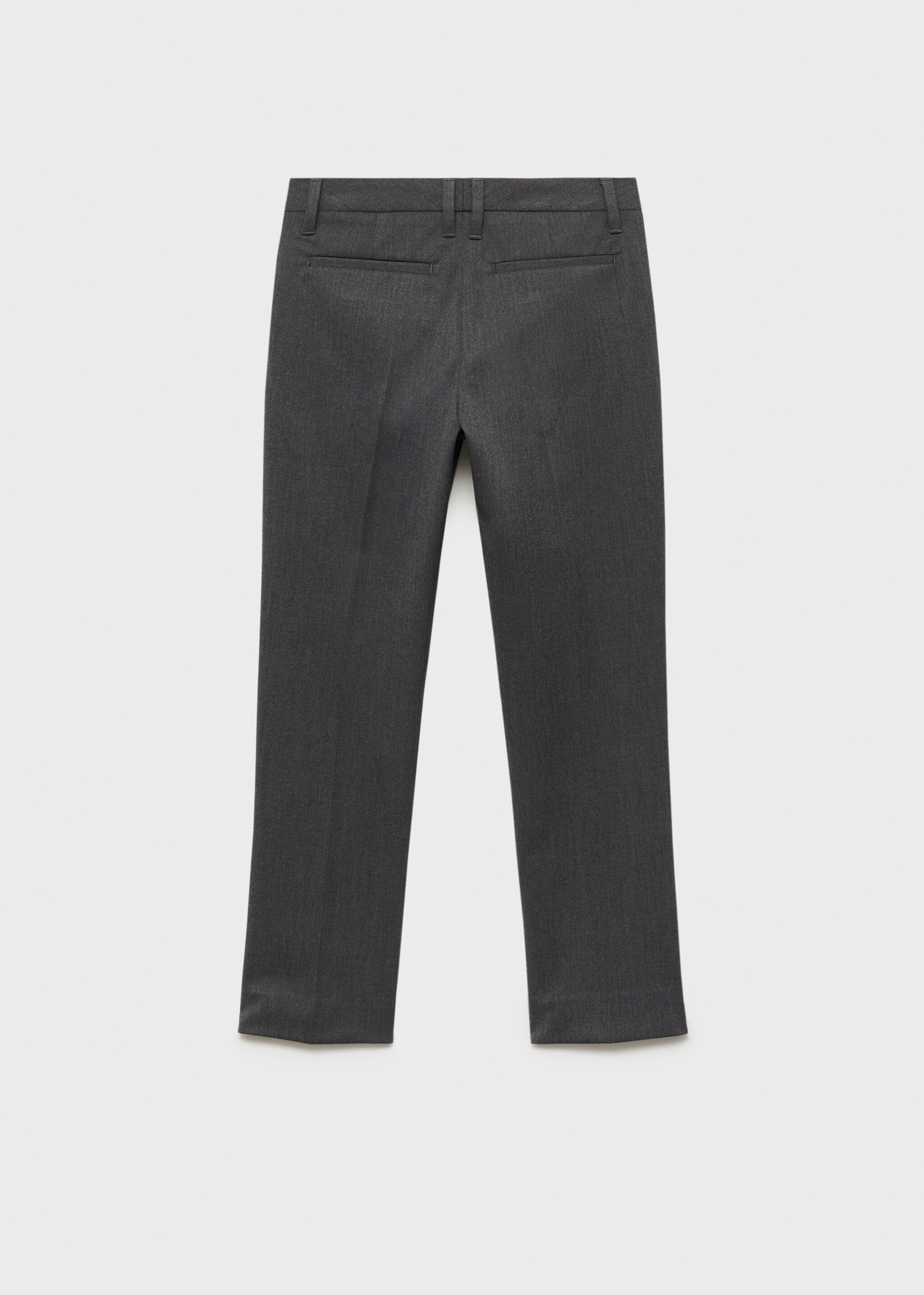 Crop skinny trousers - Reverse of the article, Dark Heather Grey. Ref: 87066334-00.