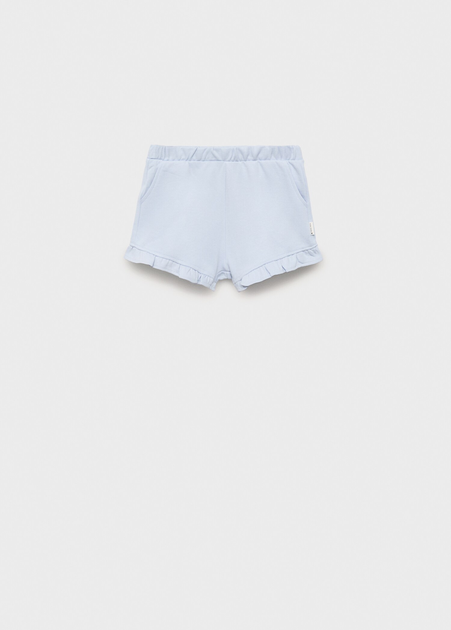 Shorts with ruffled hem - Article without model