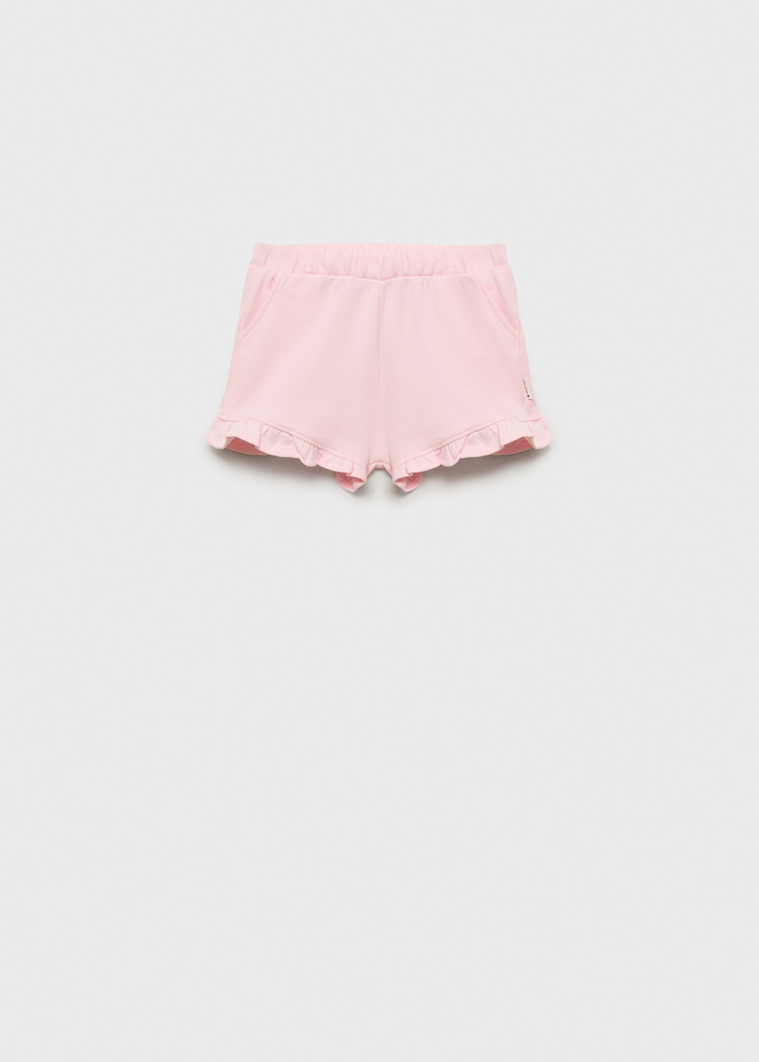 Shorts with ruffled hem - Article without model