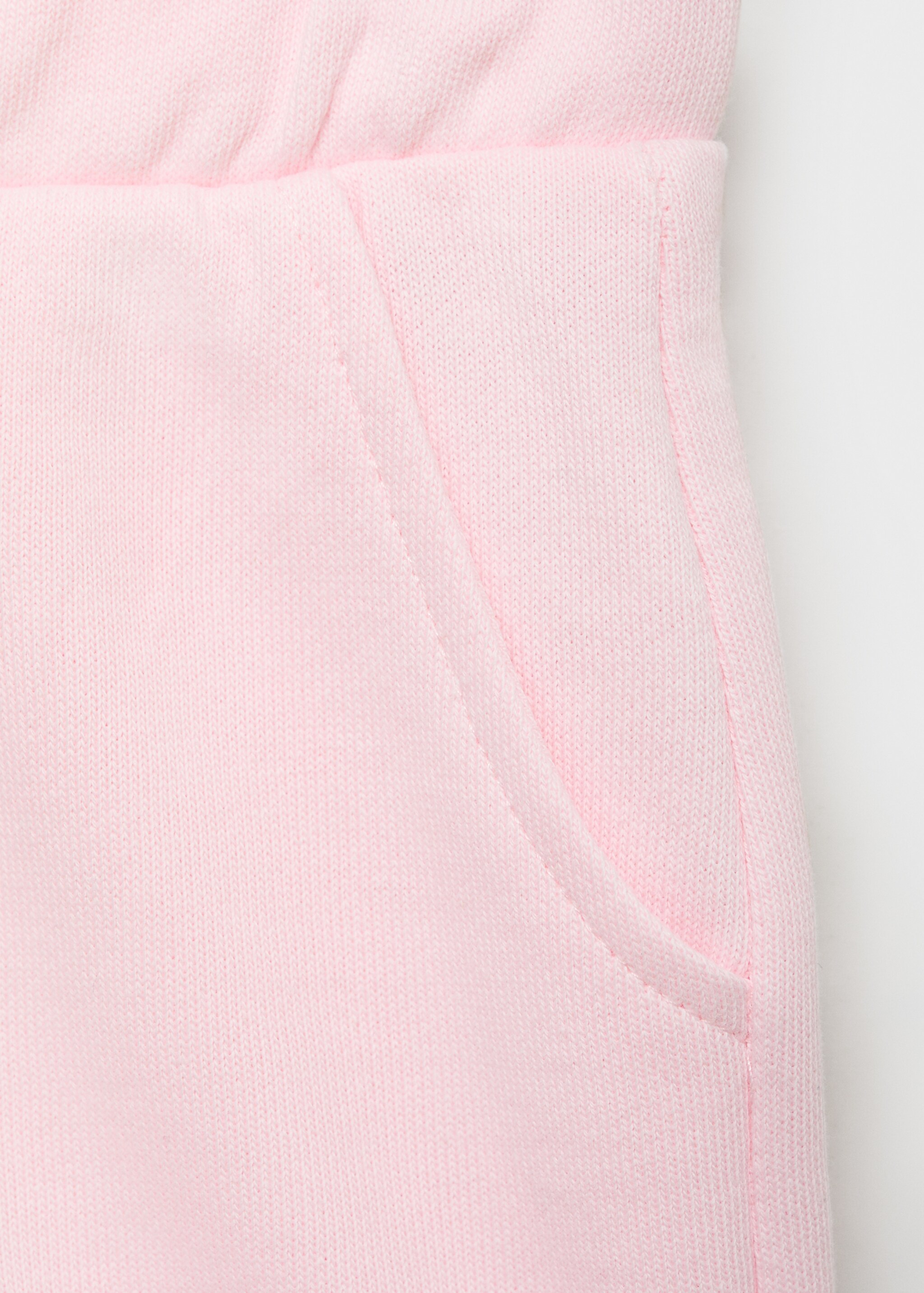 Shorts with ruffled hem - Details of the article 8, Pink. Ref: 87066343-00.