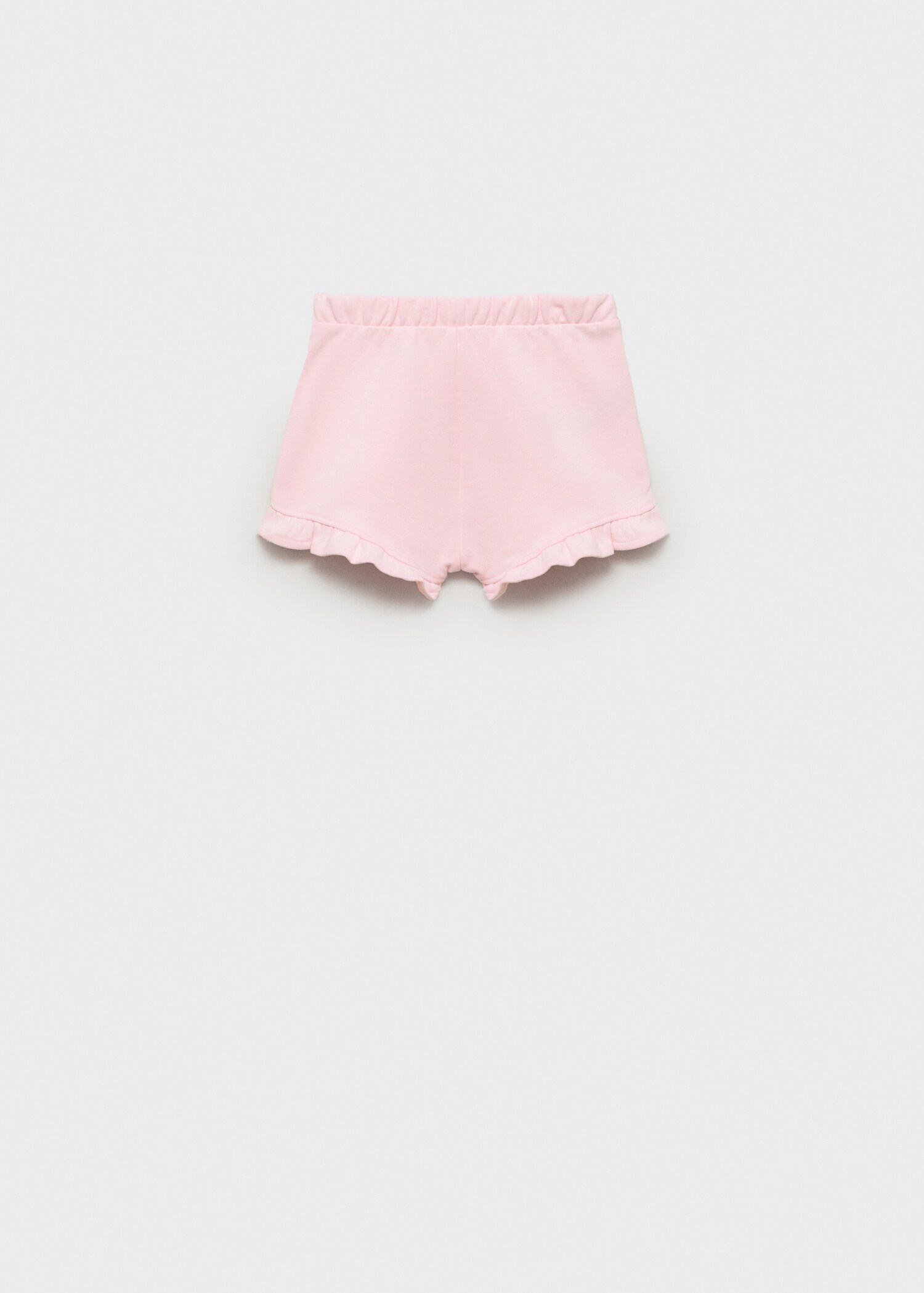 Shorts with ruffled hem - Reverse of the article