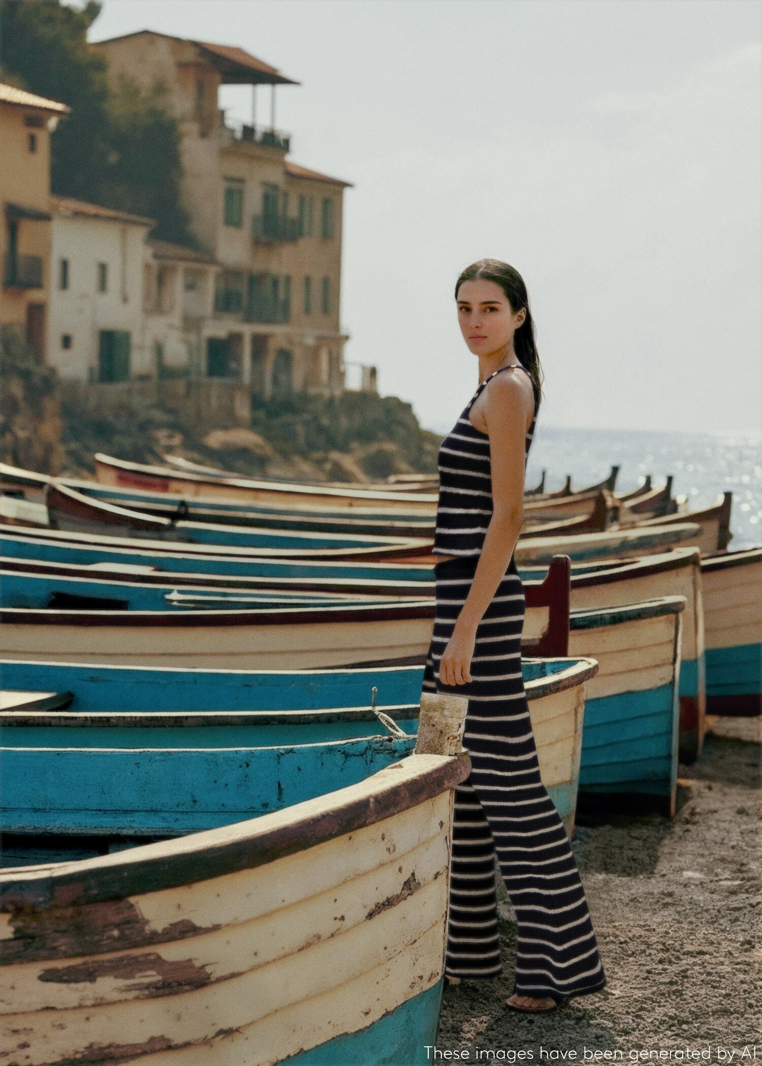 Striped knit trousers - Details of the article 5