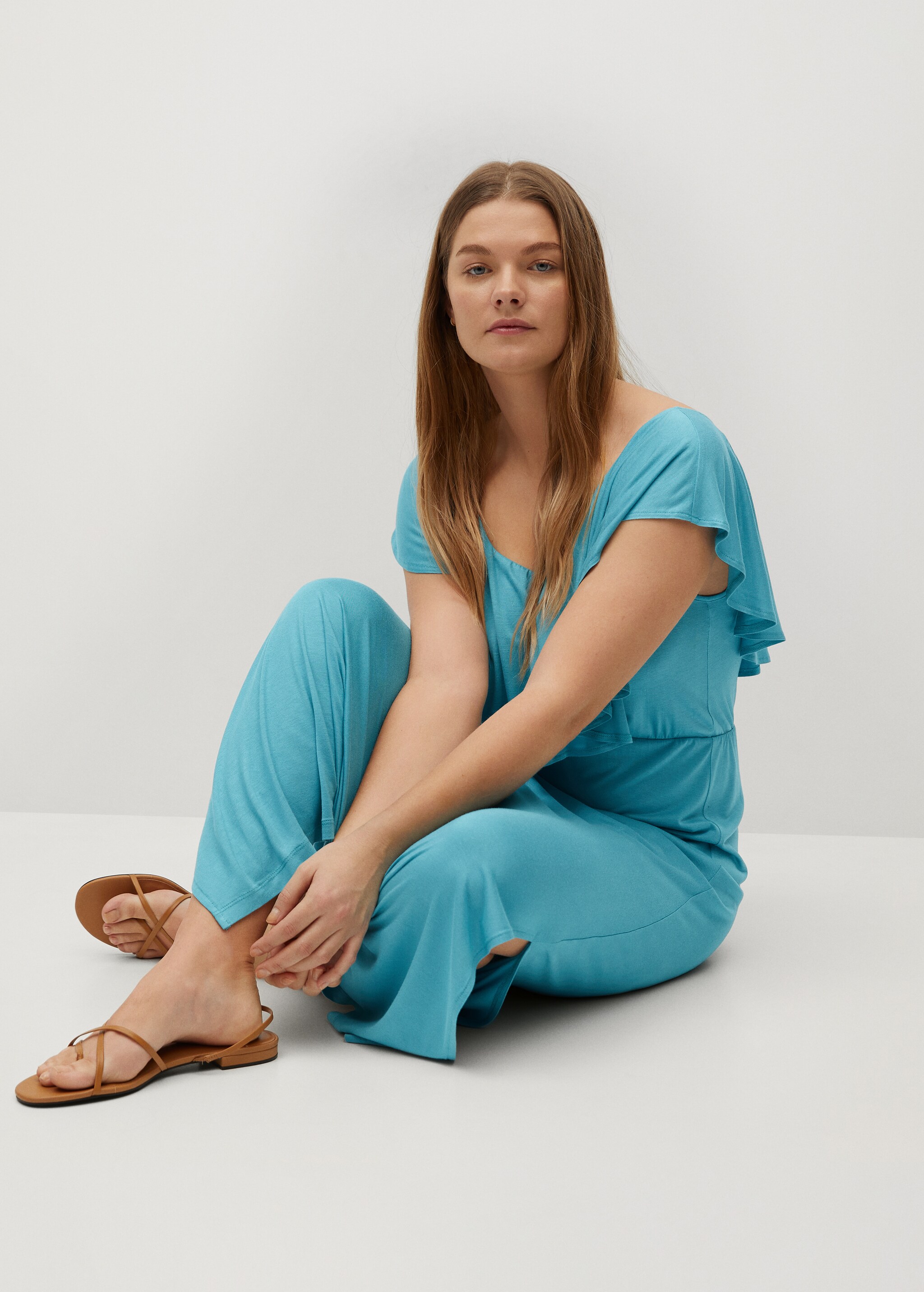 Ruffle knit dress - Details of the article 2