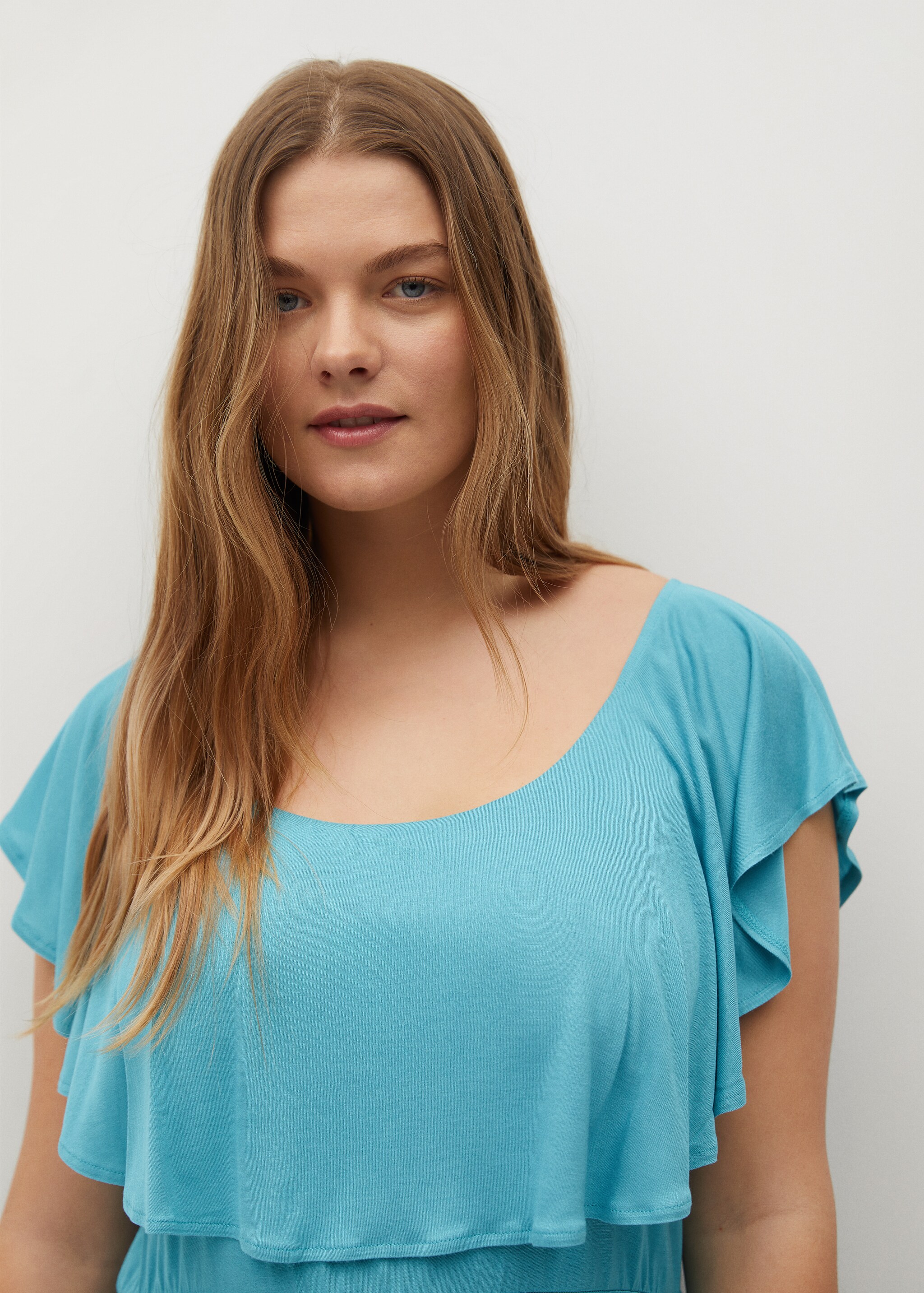 Ruffle knit dress - Details of the article 3