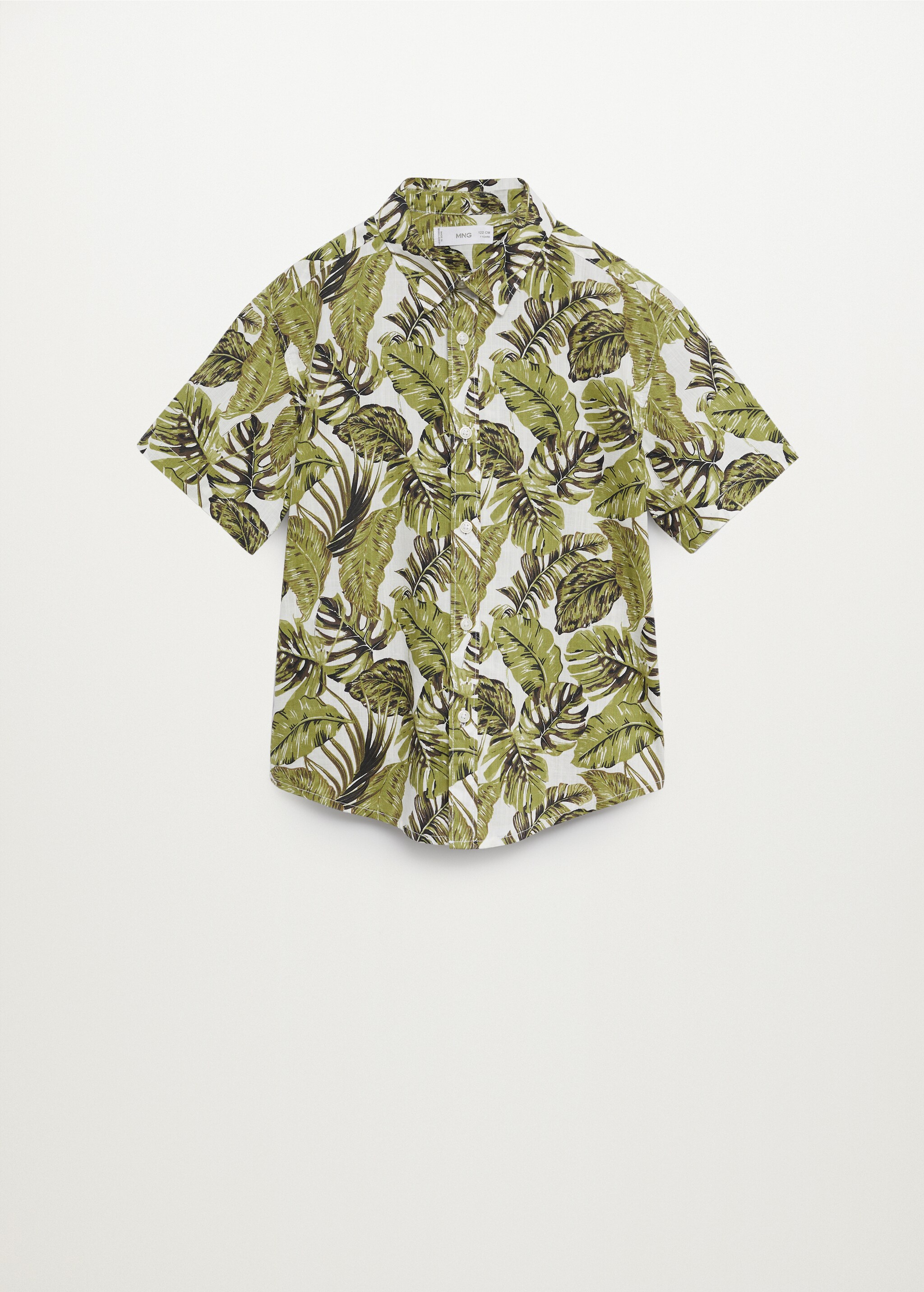 Blouse met tropische print - Artikel zonder model