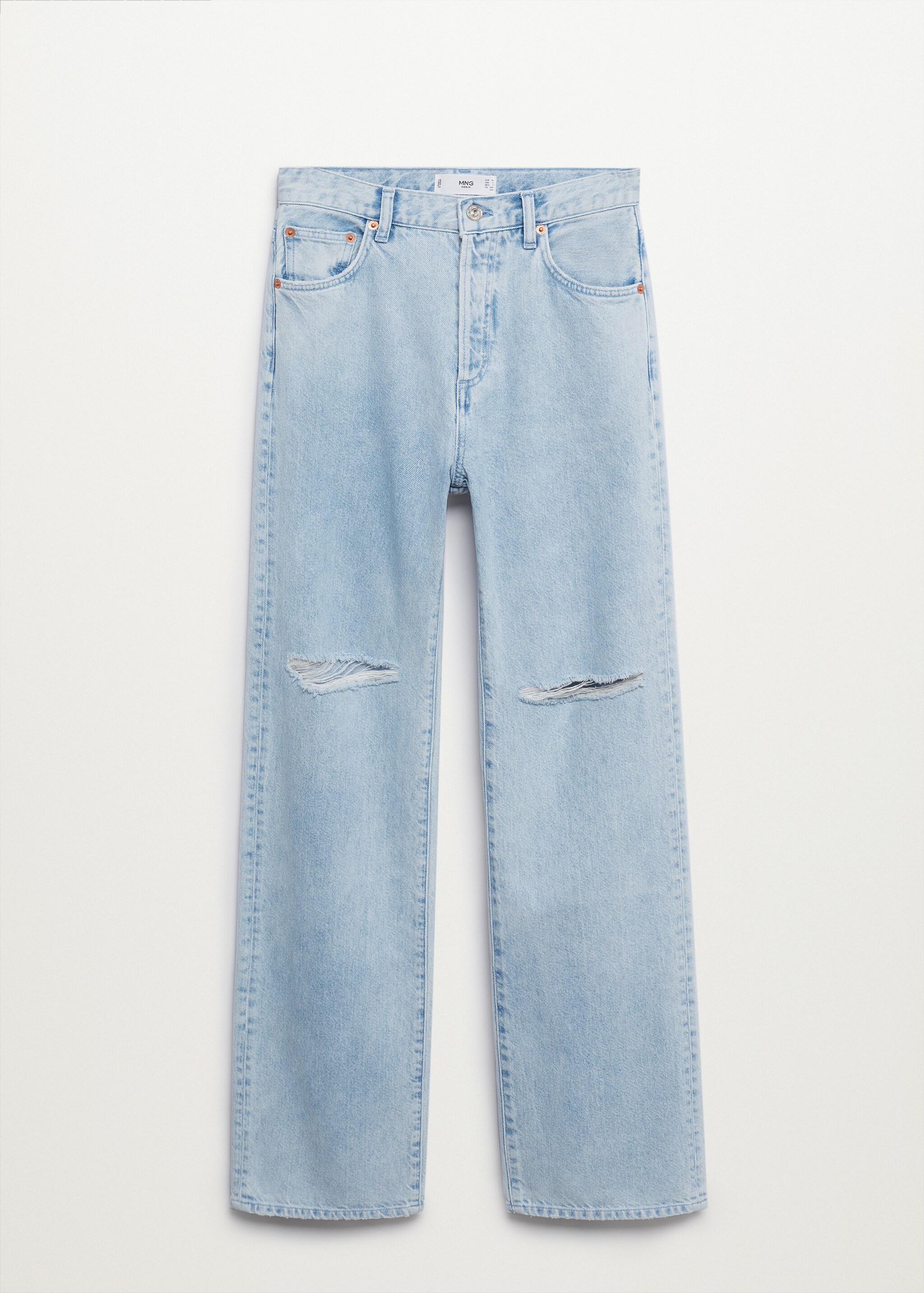 Jeans rectos tiro alto - Artículo sin modelo