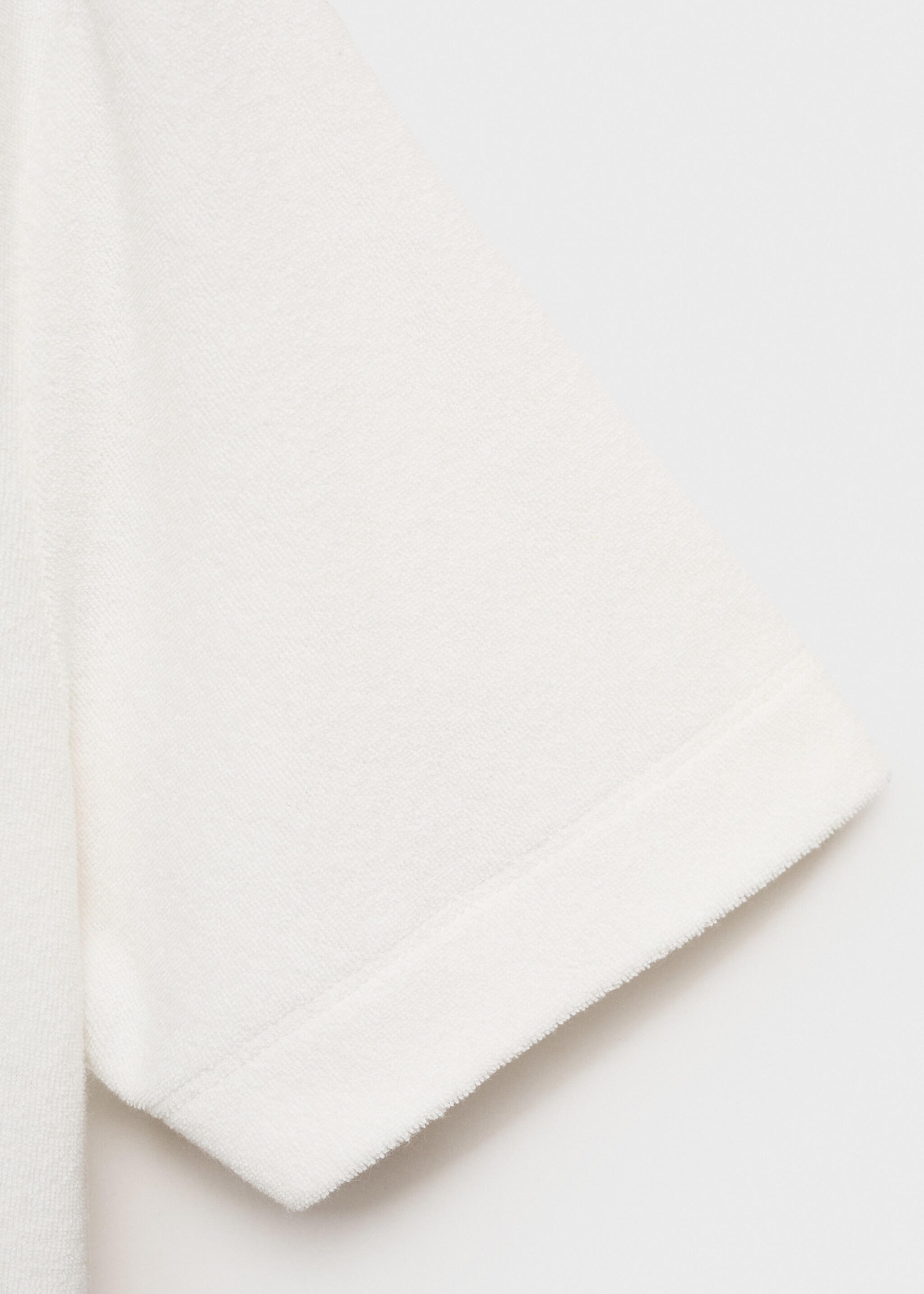 Terry cotton nightdress - Details of the article 0, White. Ref: 87067169-00.