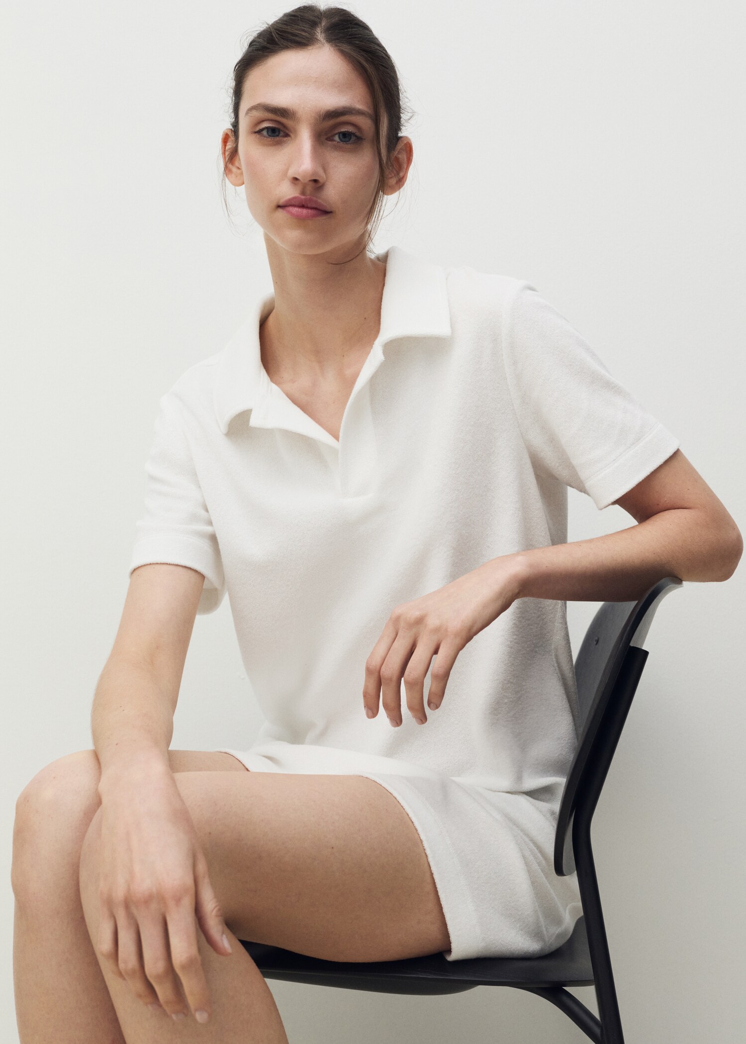 Terry cotton nightdress - Details of the article 2