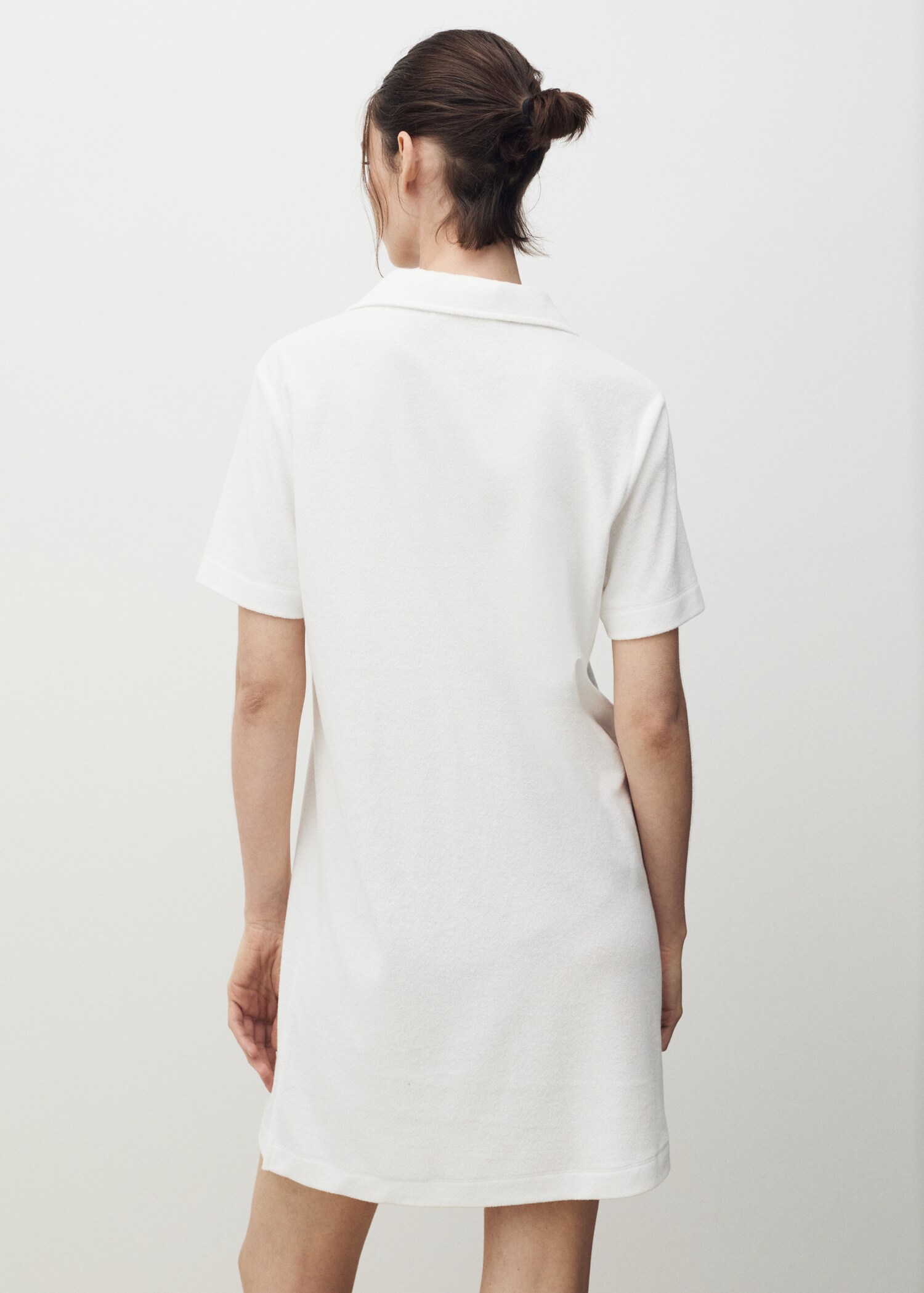 Terry cotton nightdress - Reverse of the article