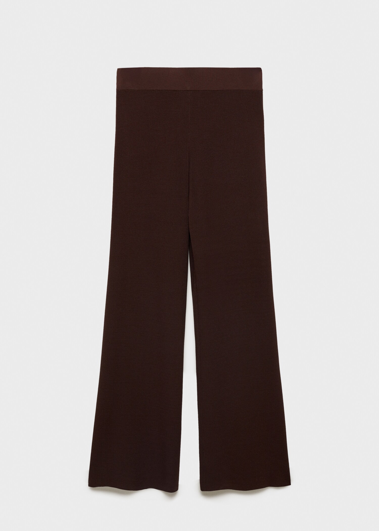 Straight knitted trousers - Article without model