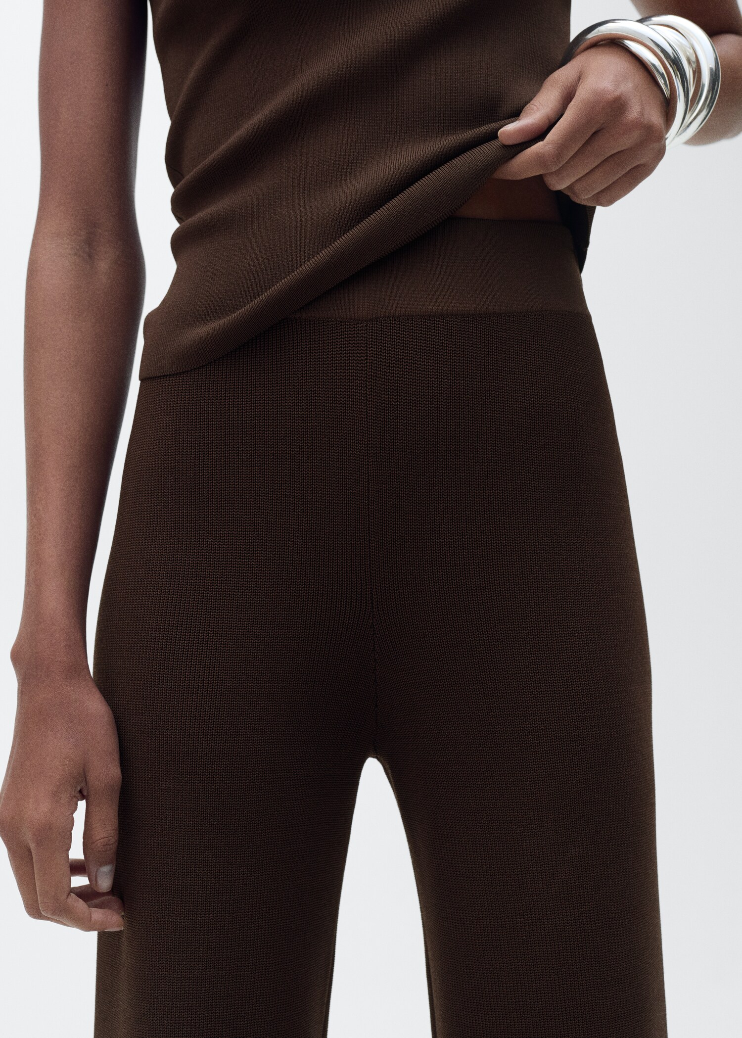 Straight knitted trousers - Details of the article 6