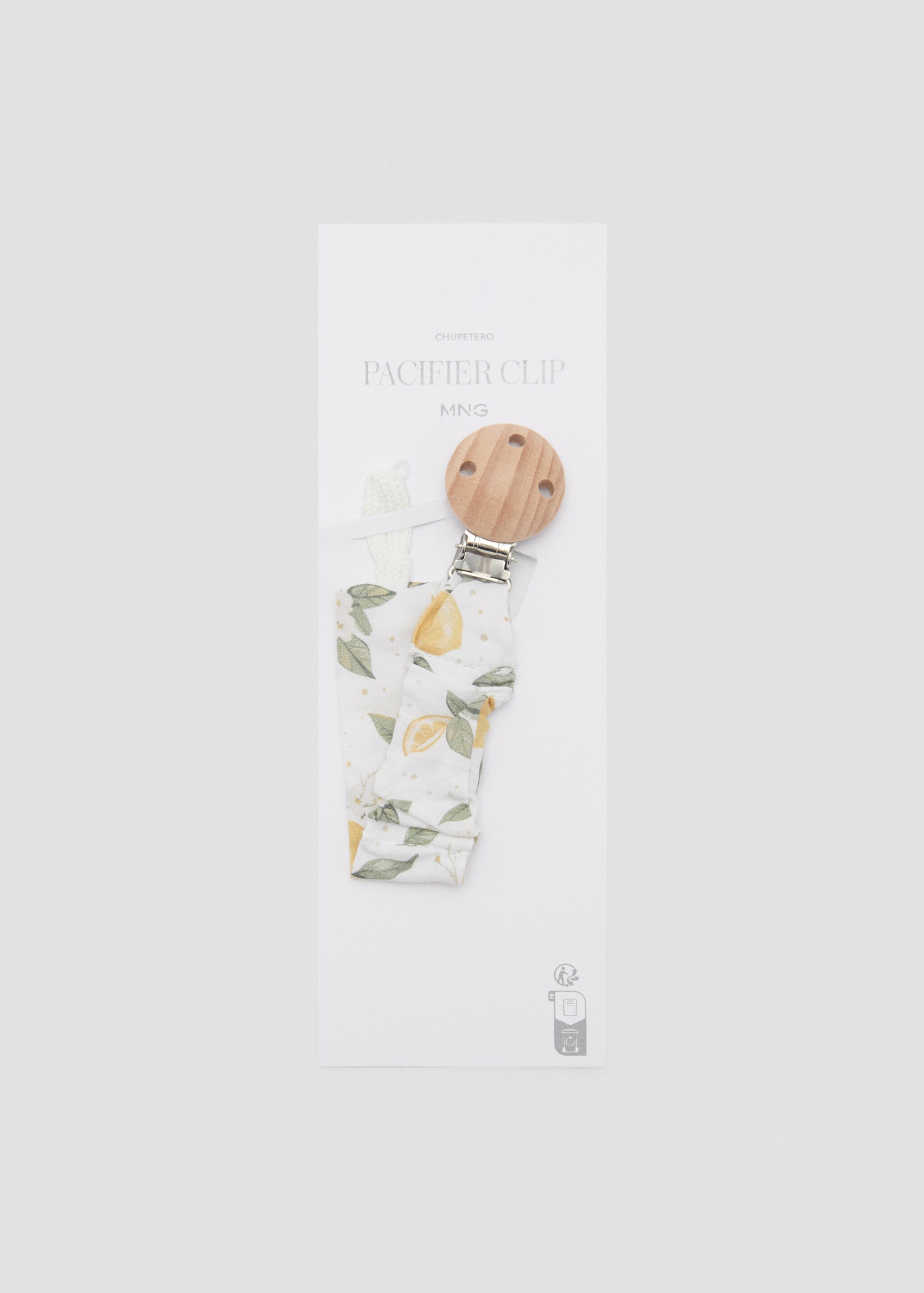 Printed brooch pacifier holder - Medium plane, Yellow. Ref: 87067174-00.