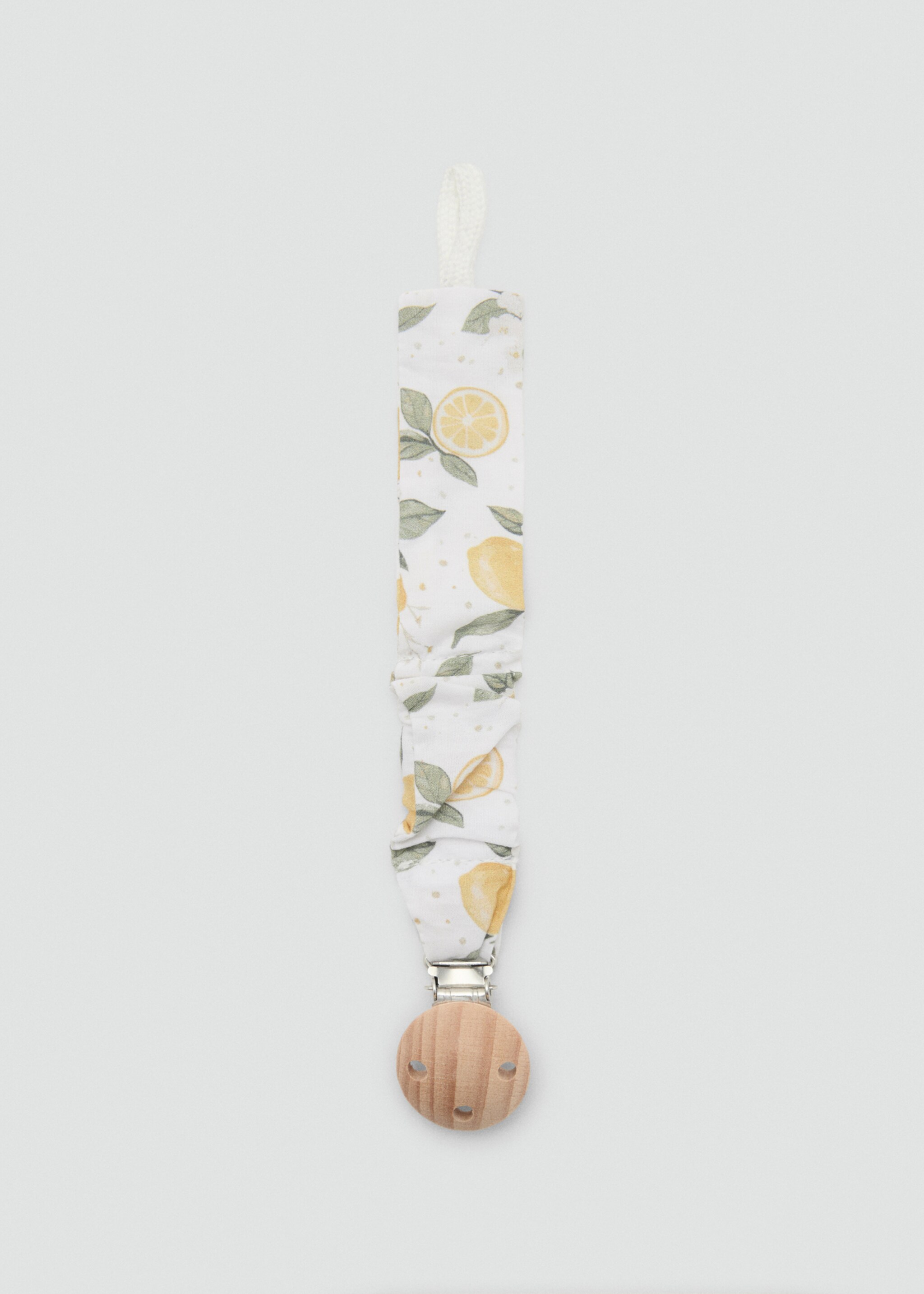 Printed brooch pacifier holder - Article without model, Yellow. Ref: 87067174-00.