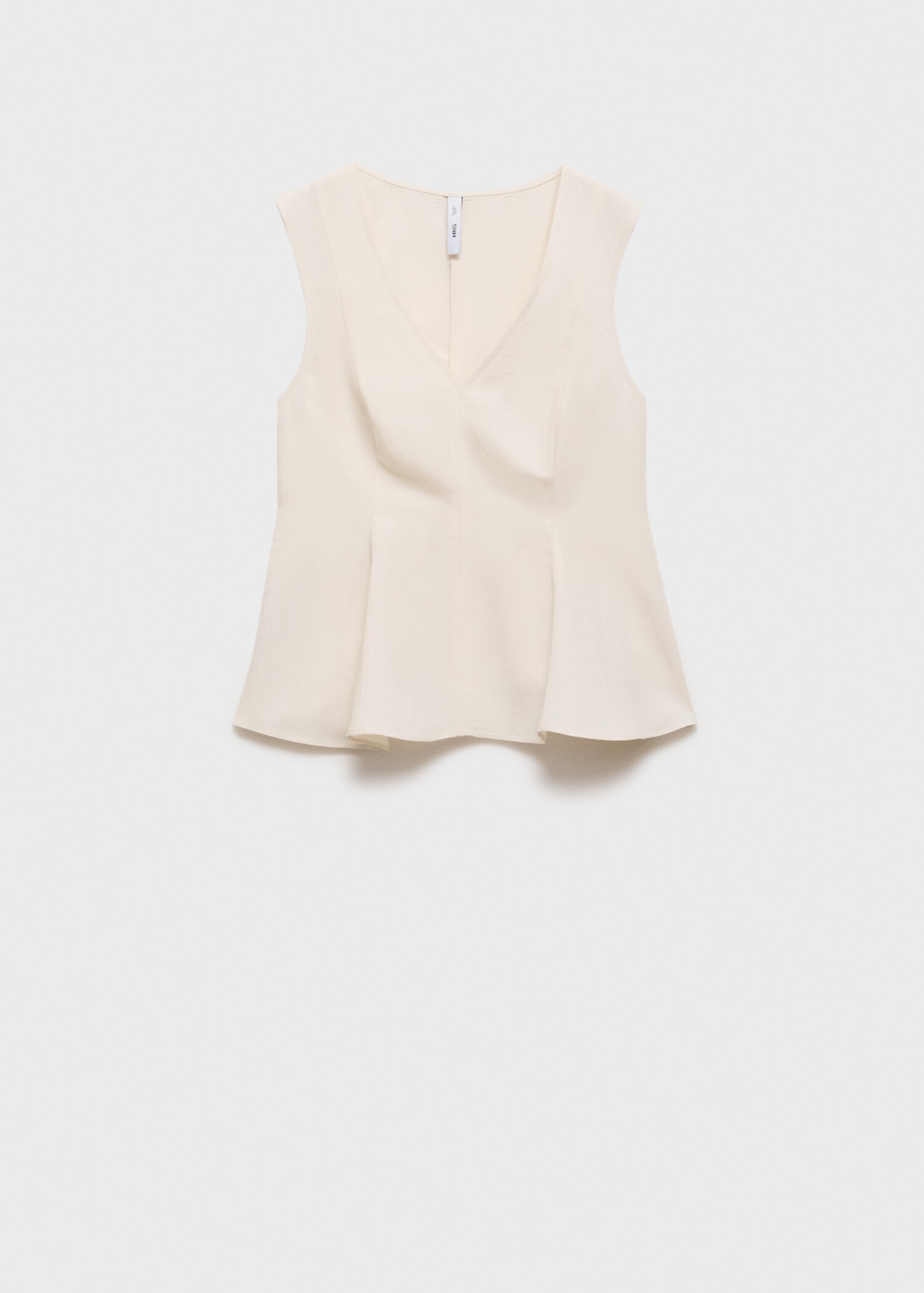 Top peplum mezcla lino - Artículo sin modelo