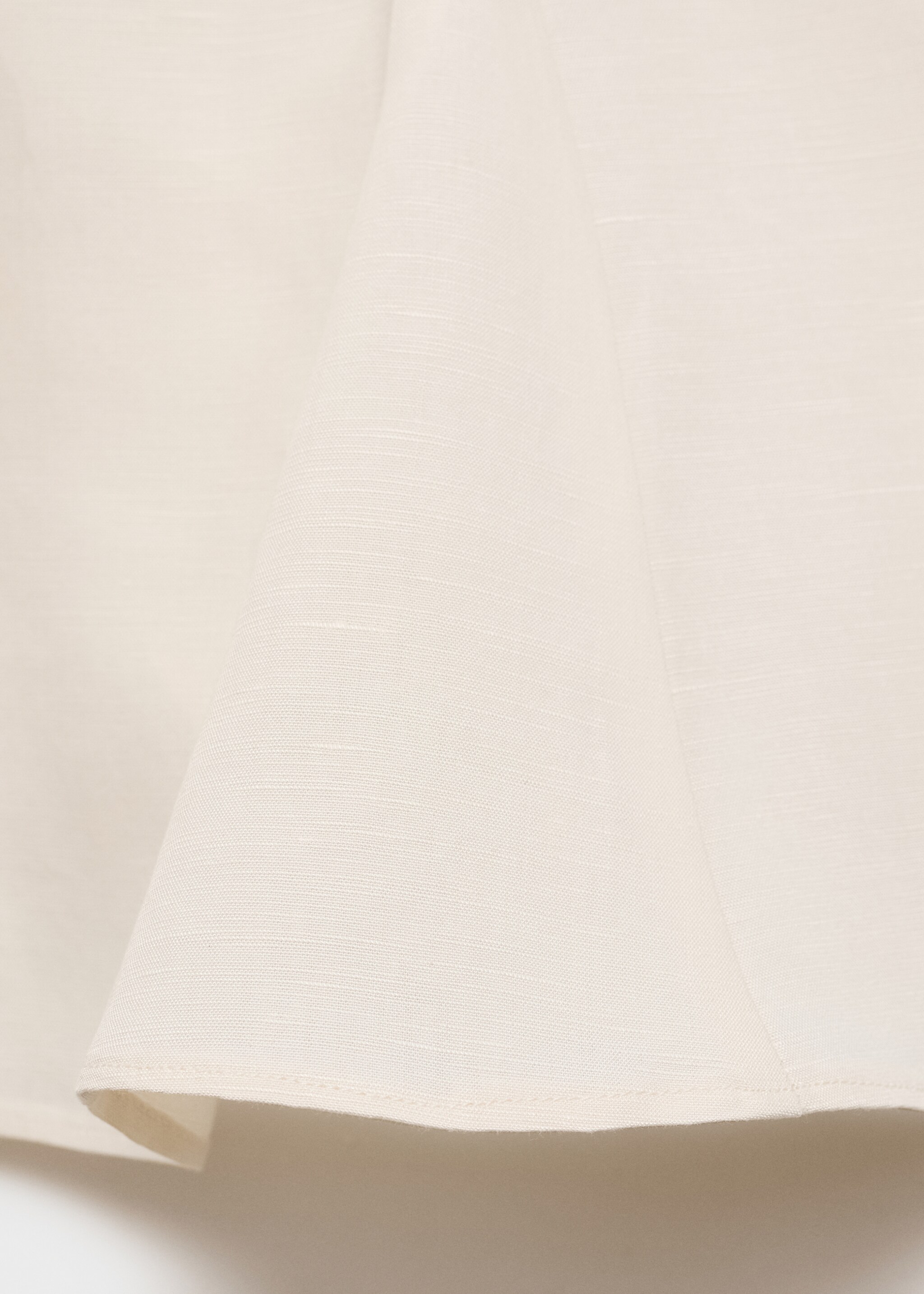 Top peplum mezcla lino - Detalle del artículo 0, Crudo. Ref: 87067179-00.