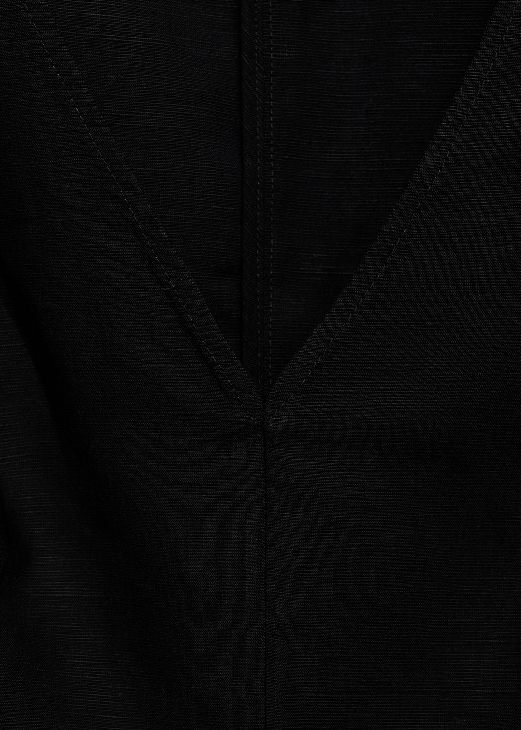 Top peplum mezcla lino - Detalle del artículo 0, Negro. Ref: 87067179-00.