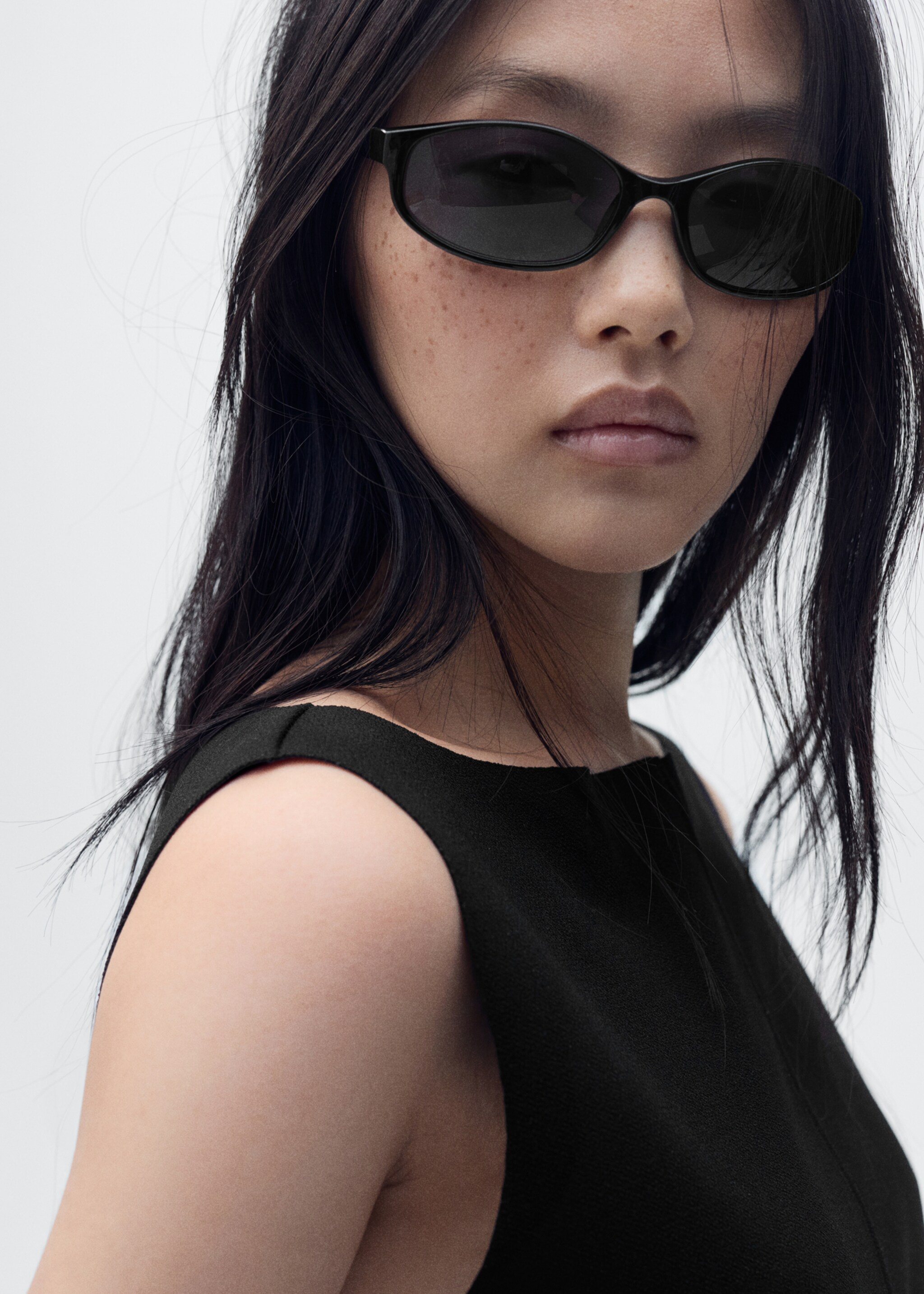 Boat-neck knitted top - Details of the article 1, Black. Ref: 87067180-00.