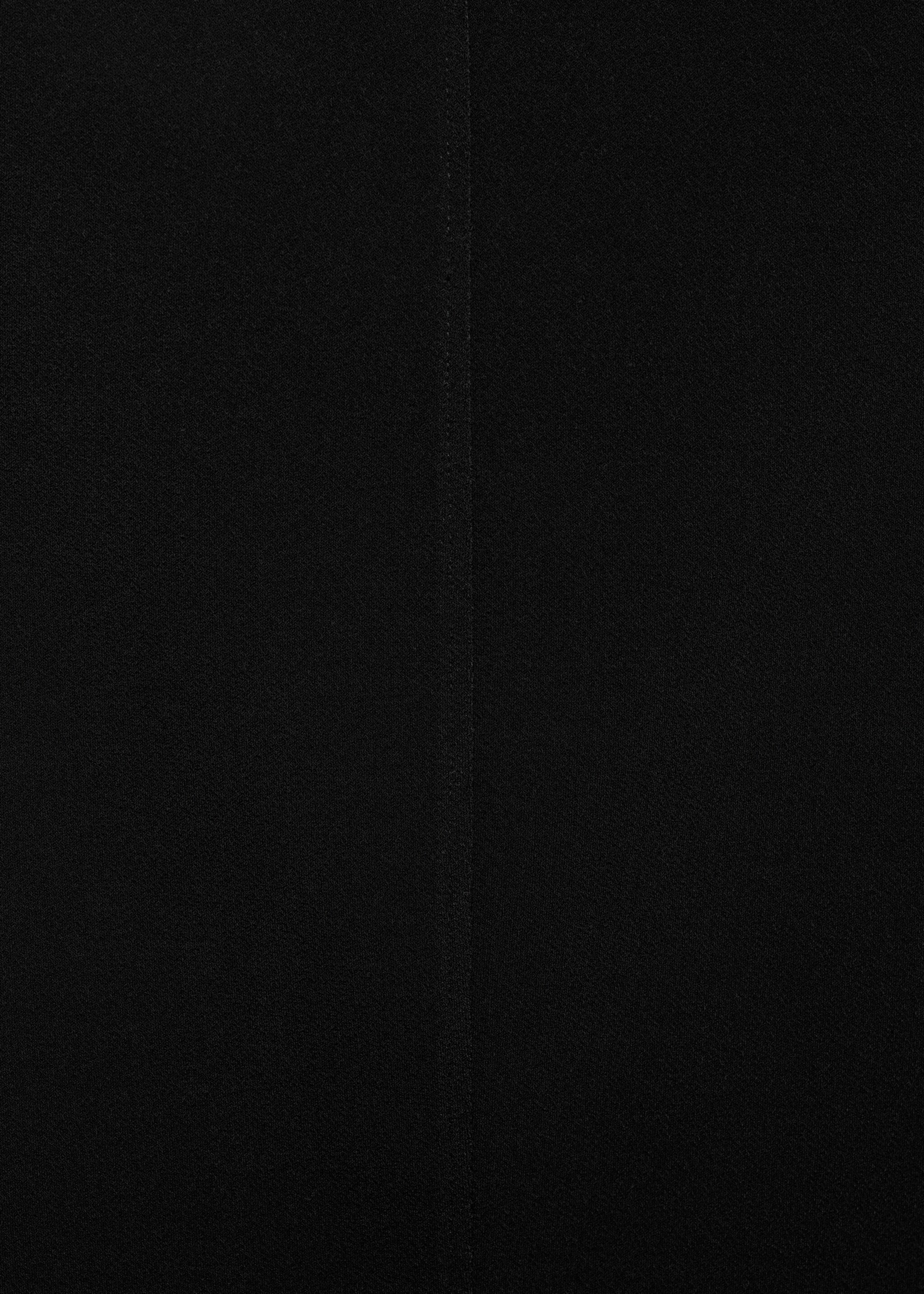 Boat-neck knitted top - Details of the article 8, Black. Ref: 87067180-00.