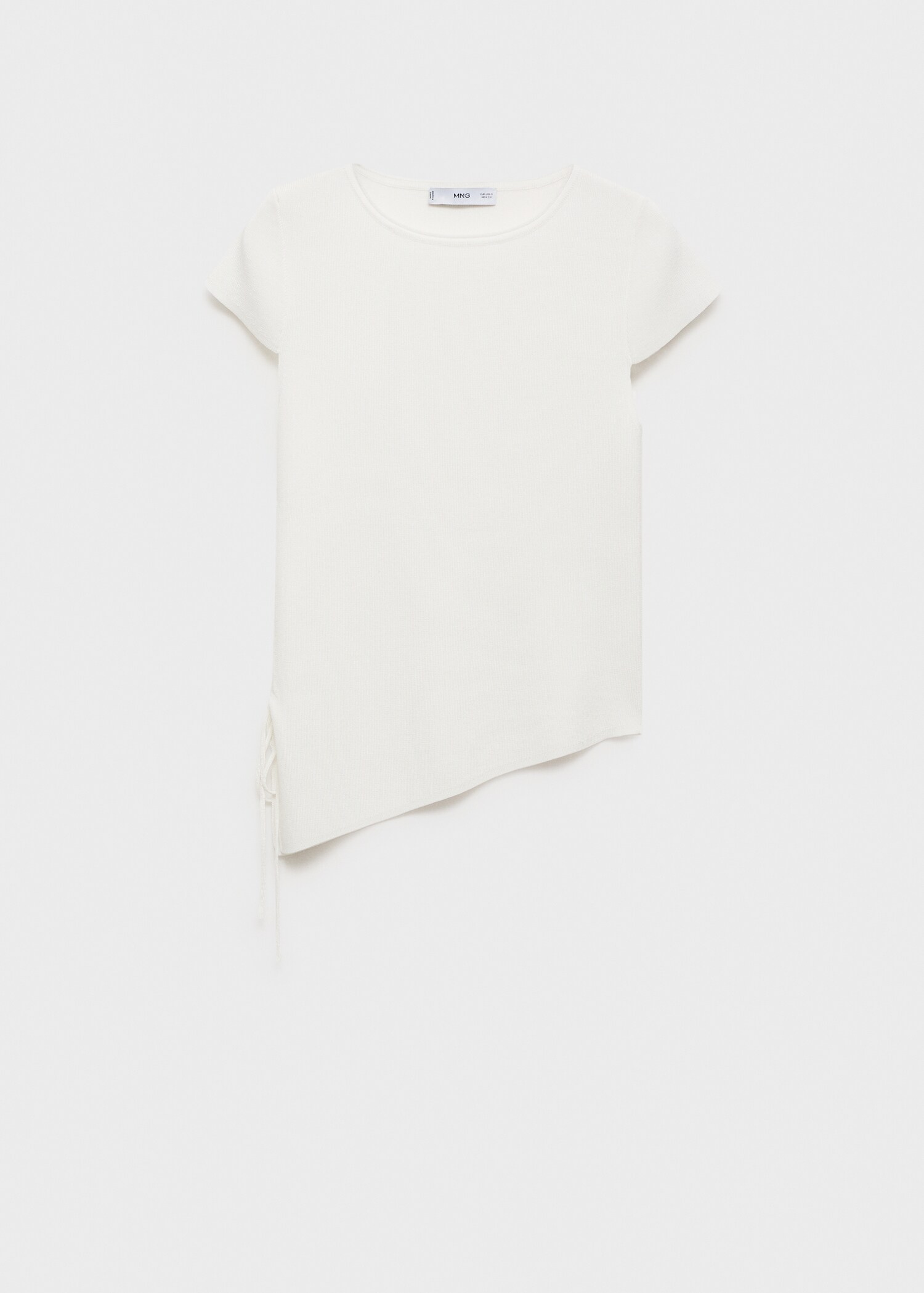 Asymmetrical low knit jersey - Article without model