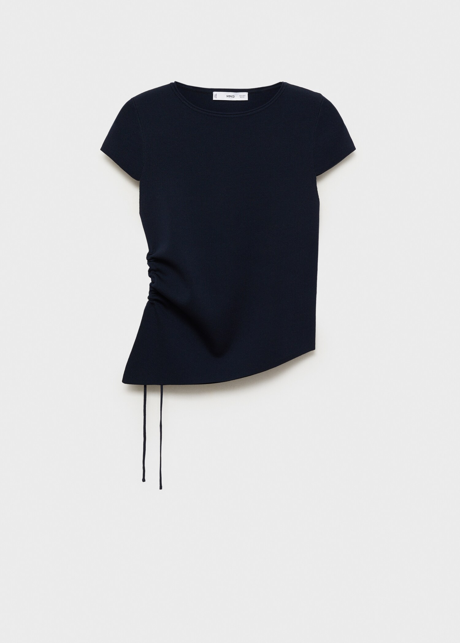 Asymmetrical low knit jersey - Article without model