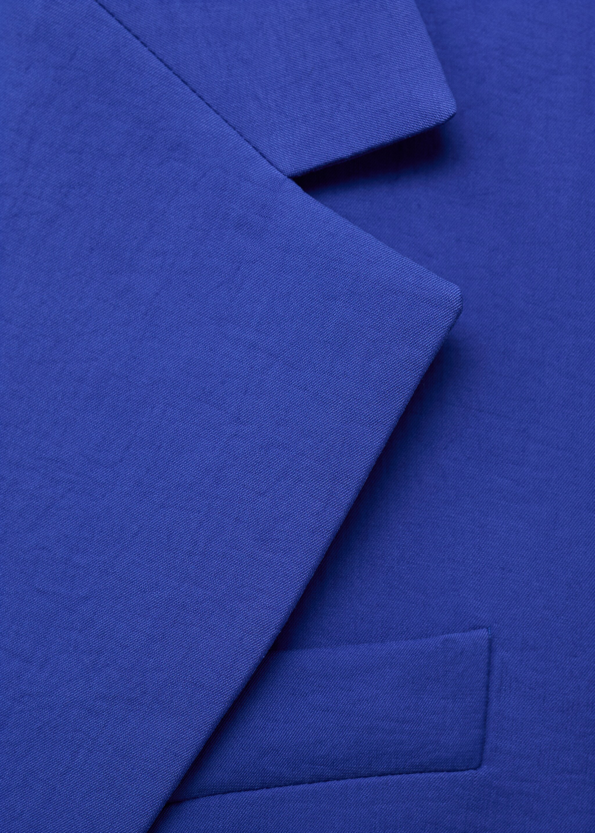 Structured suit blazer - Details of the article 0, Blue. Ref: 87067194-00.