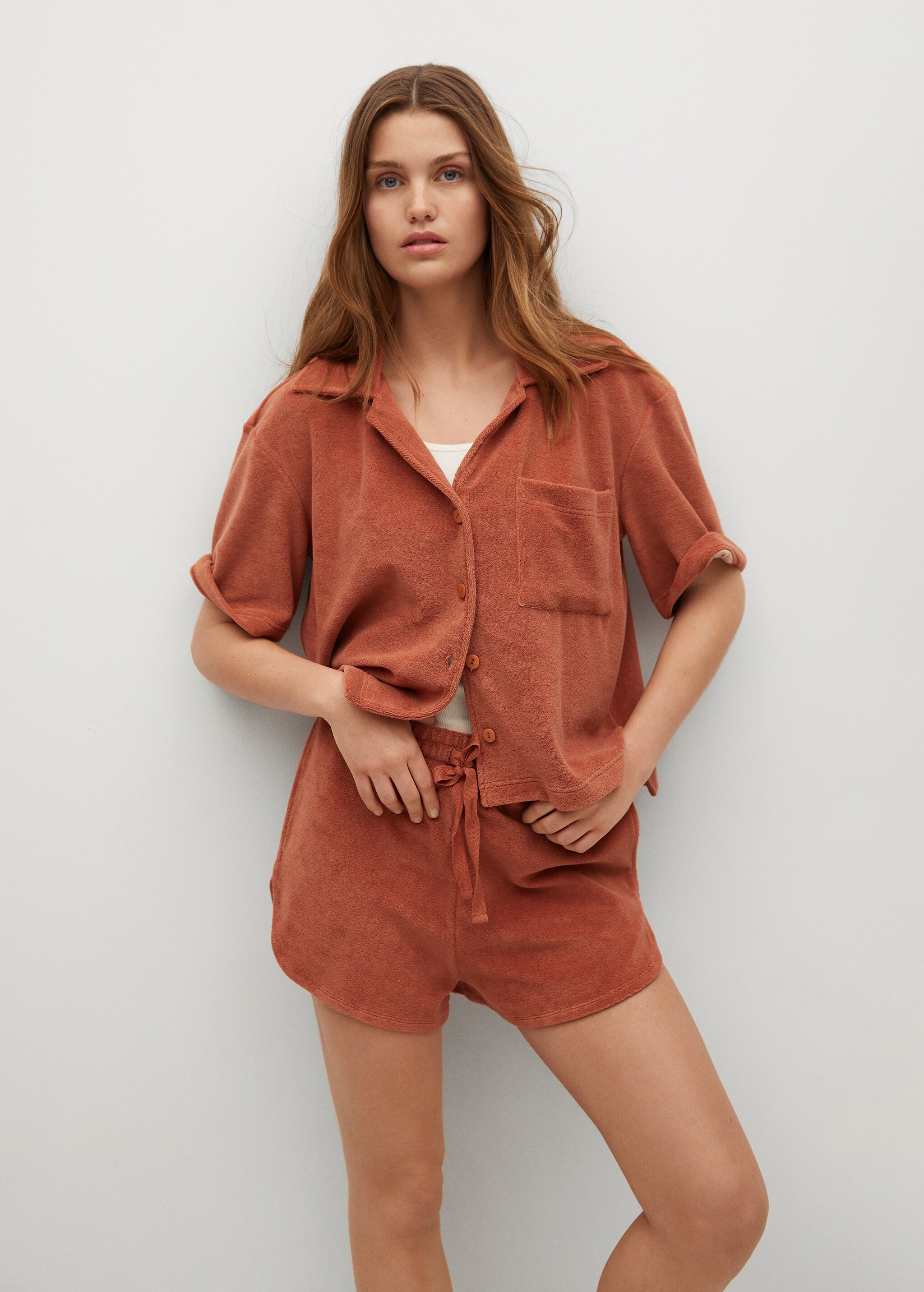 Camisa algodón toalla - Plano medio