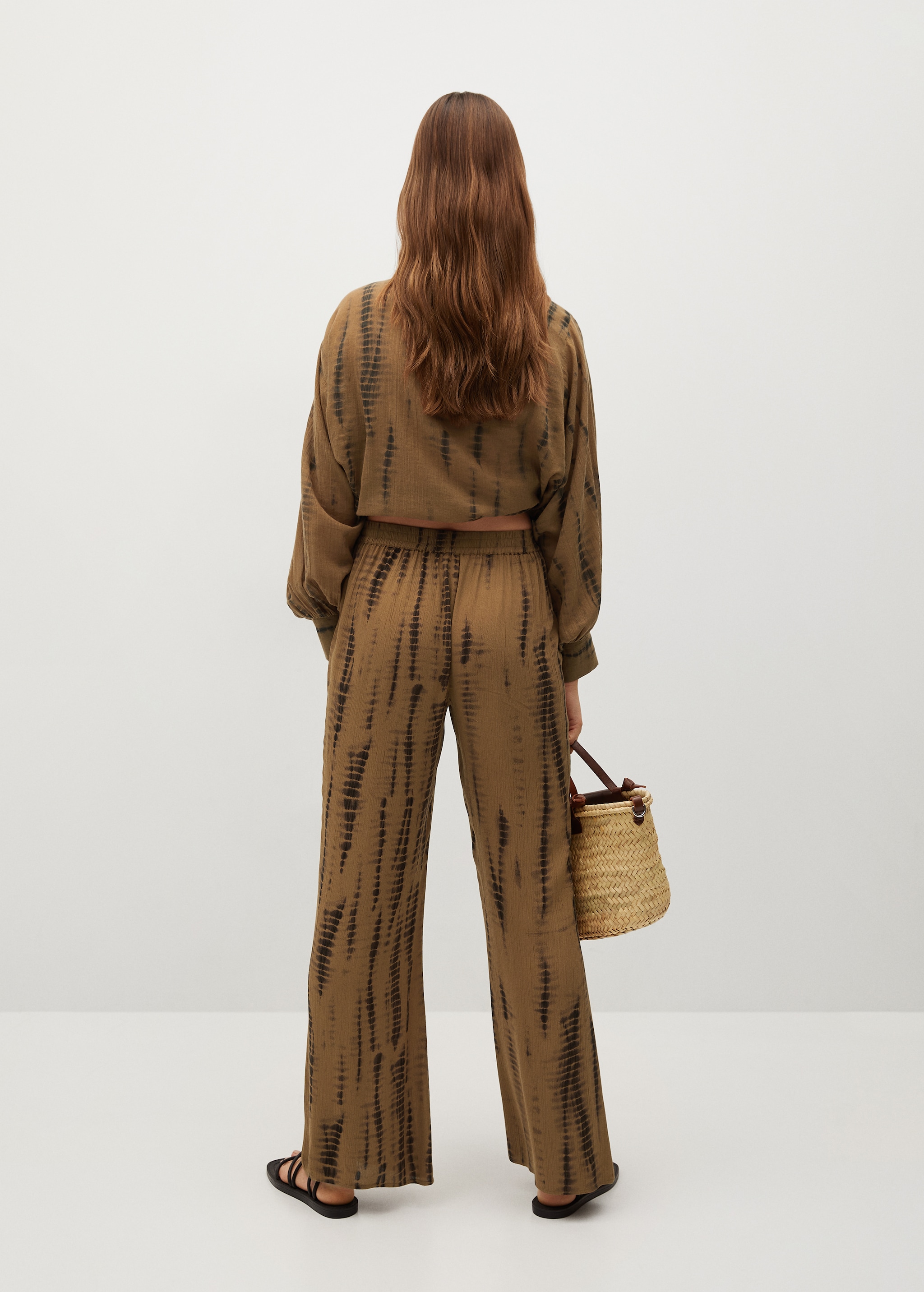 Pantalón fluido estampado - Reverso del artículo