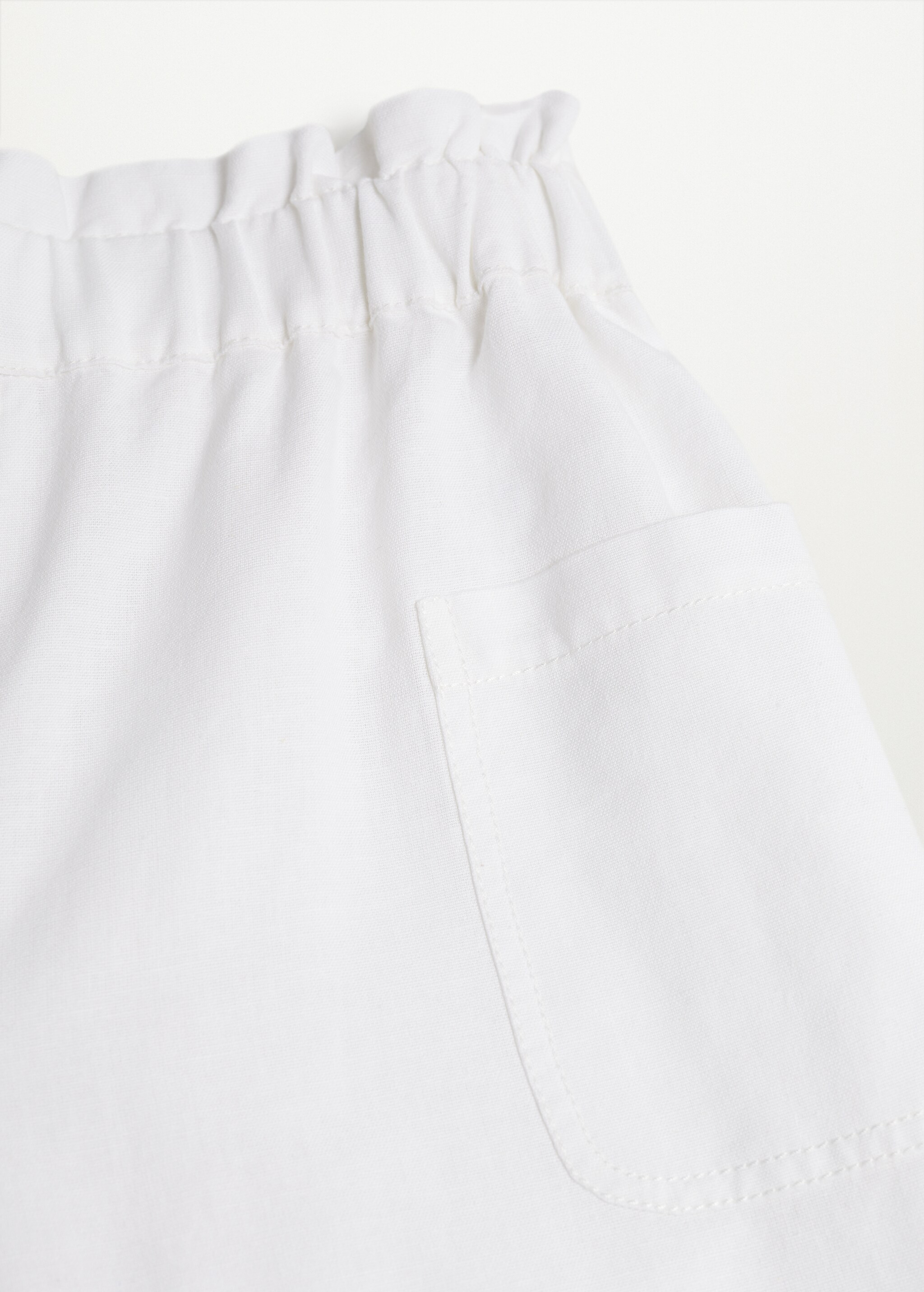 Cotton linen culotte trousers - Details of the article 8