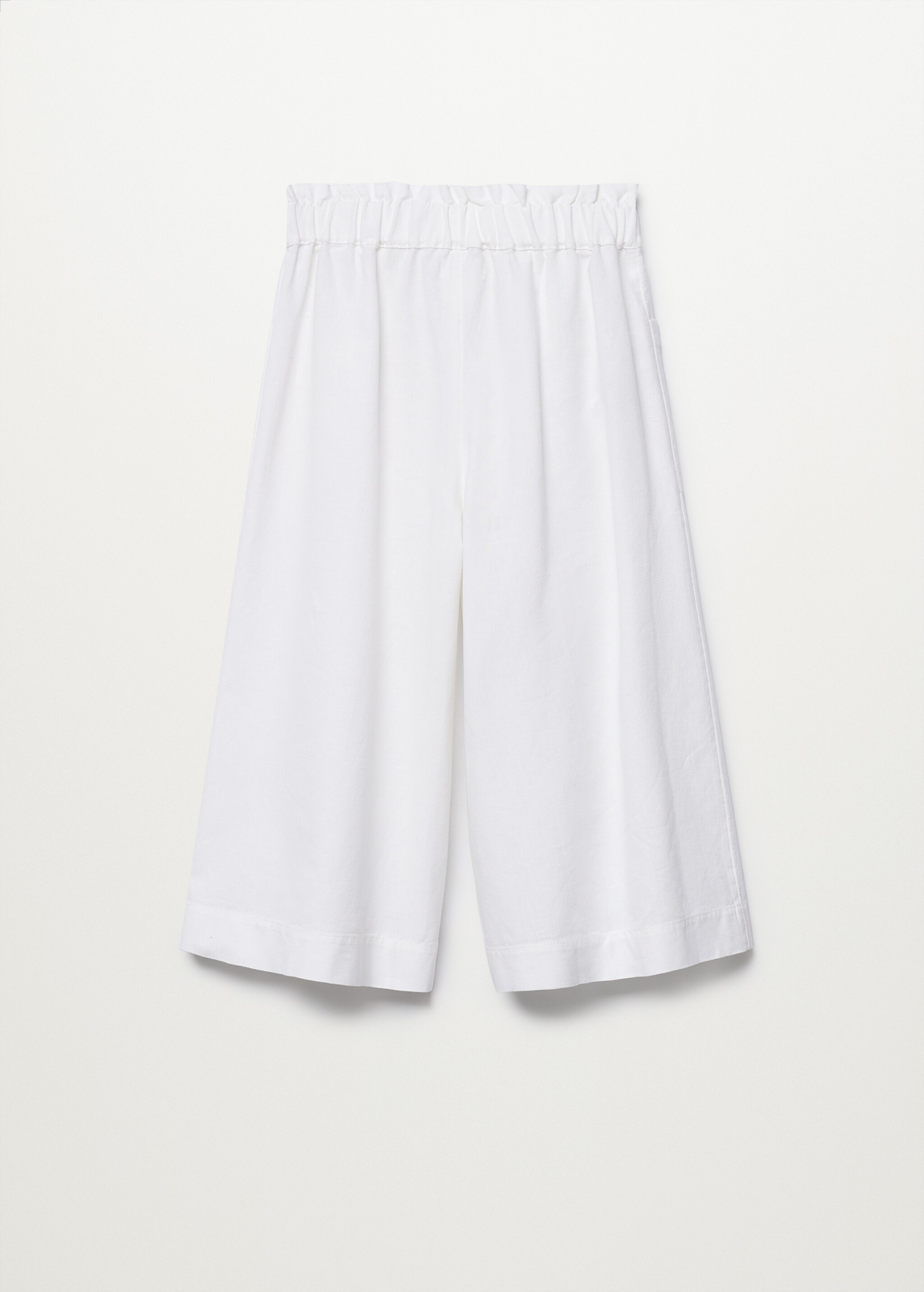 Pantalón culotte algodón lino - Reverso del artículo