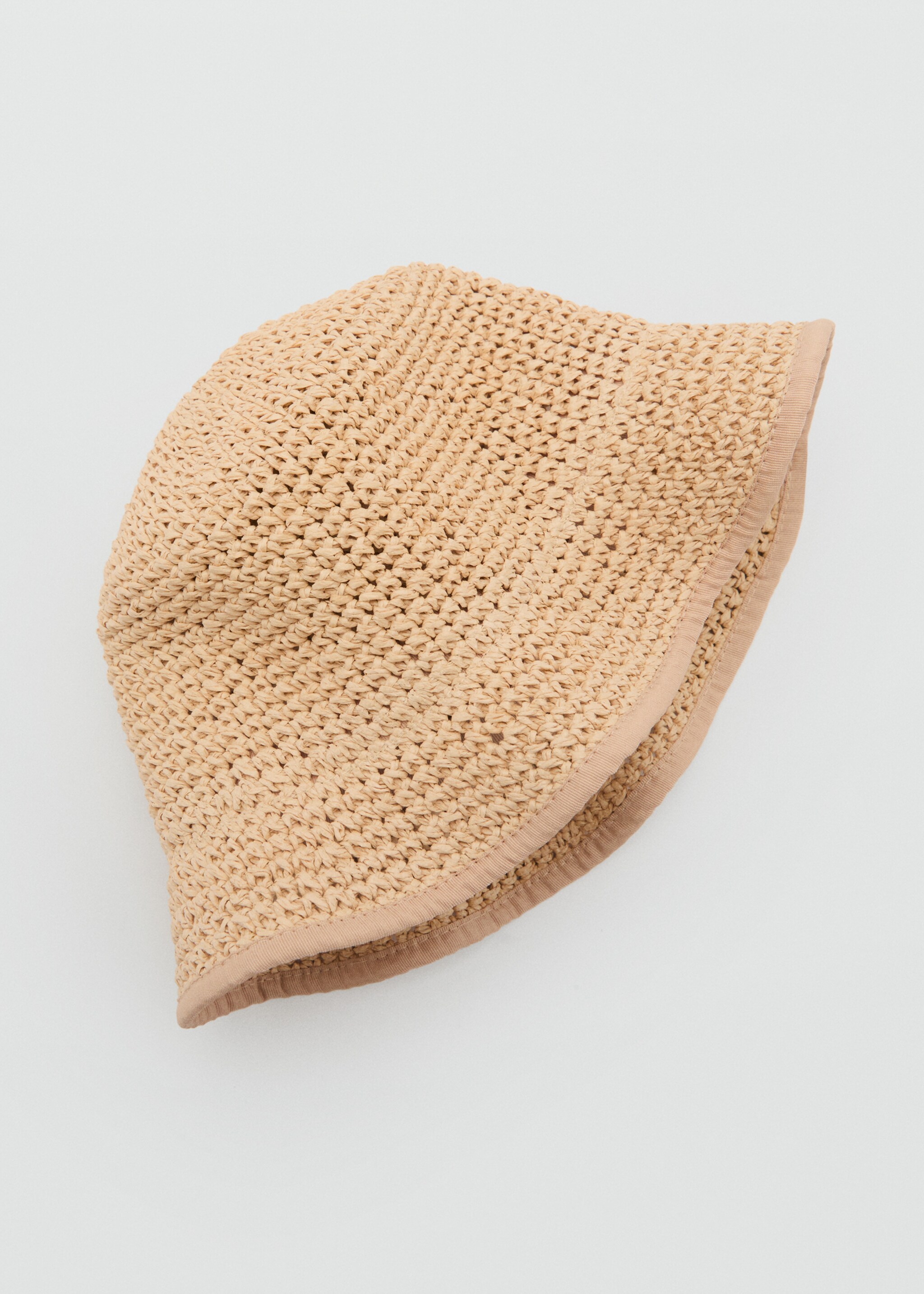 Natural fibre bucket hat - Details of the article 2, Ecru. Ref: 87067669-00.
