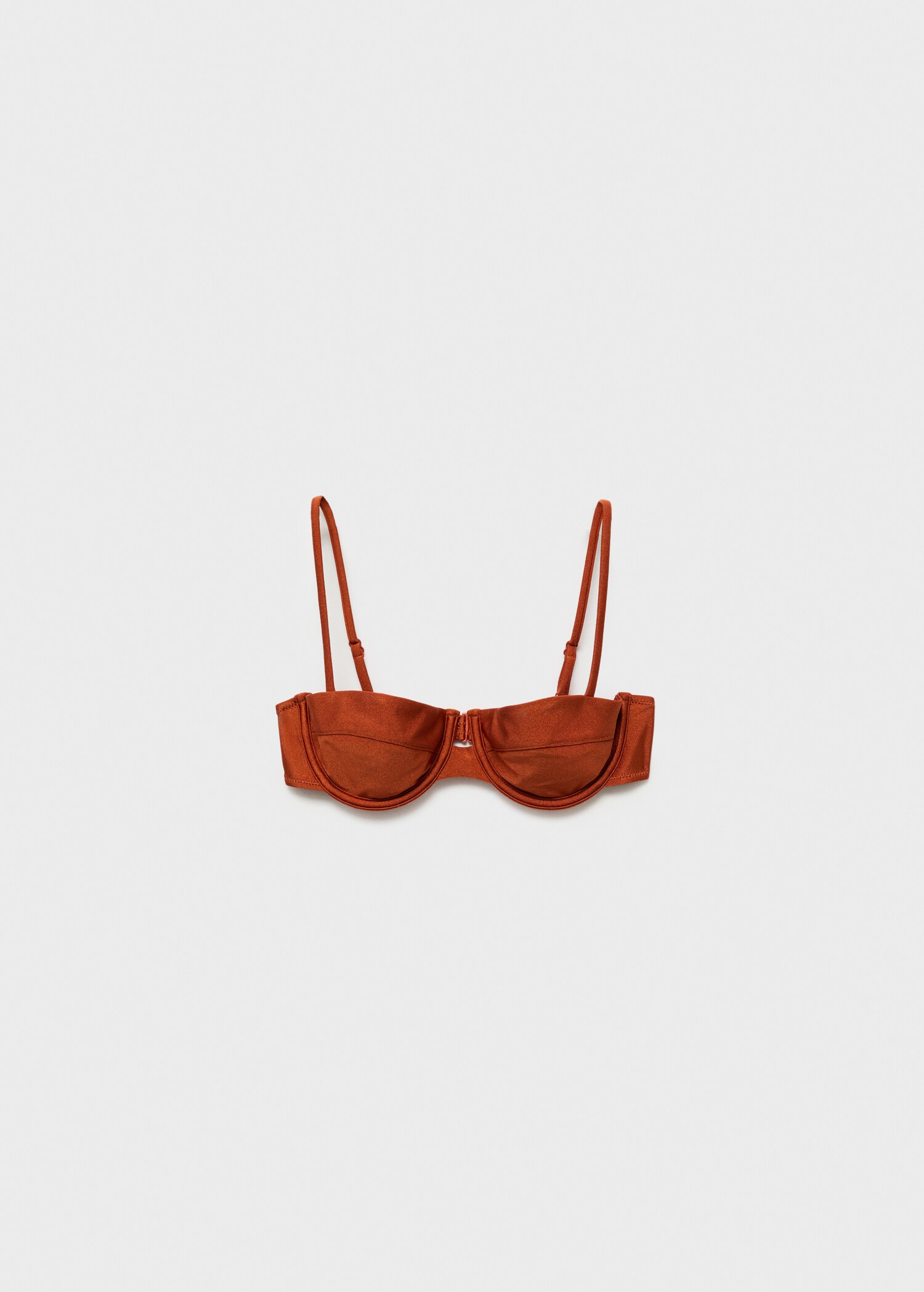 Top bikini cèrcols acabat setinat - Article sense model
