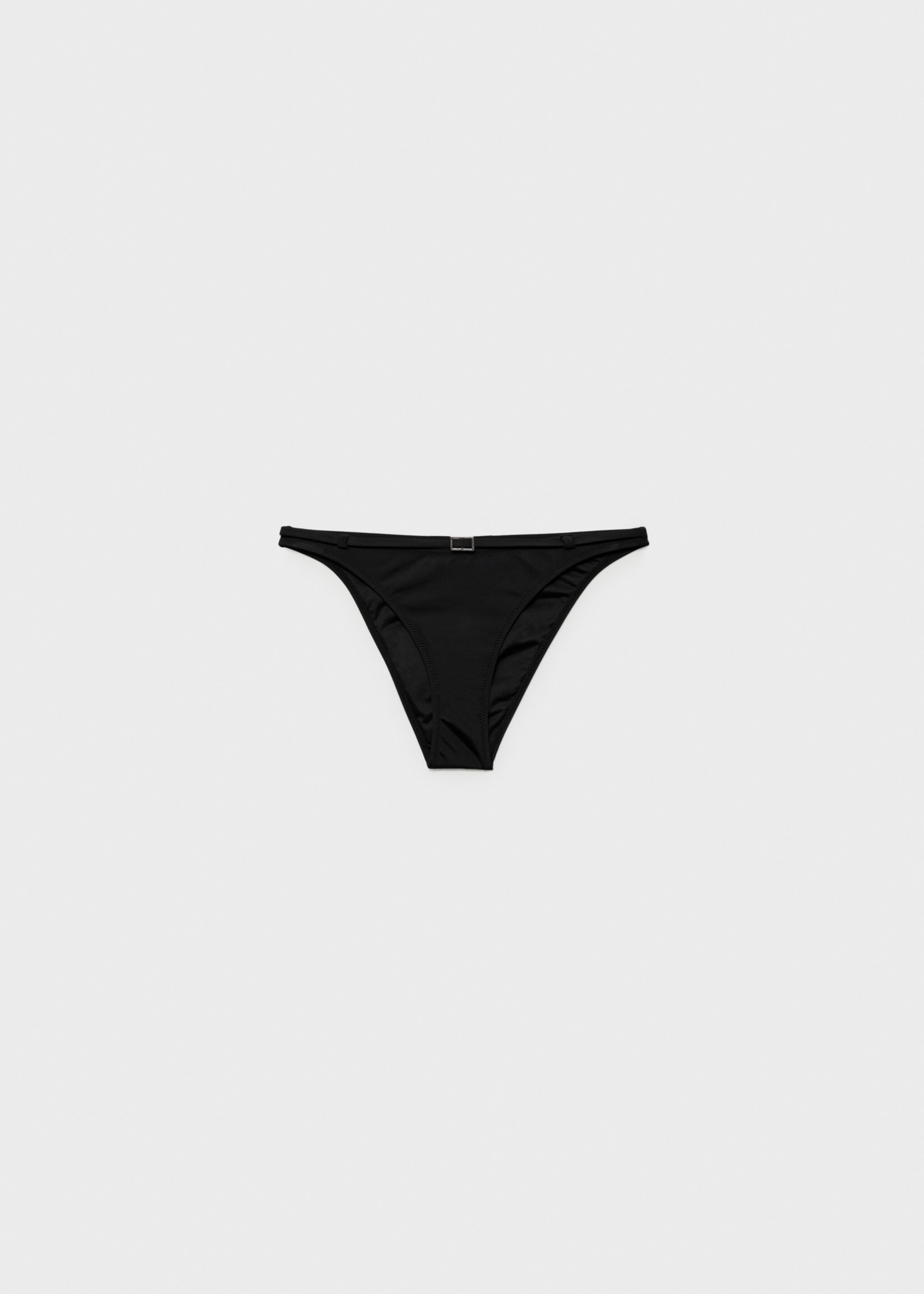 Bikini bottoms with buckle detail - Article without model, Black. Ref: 87067684-00.