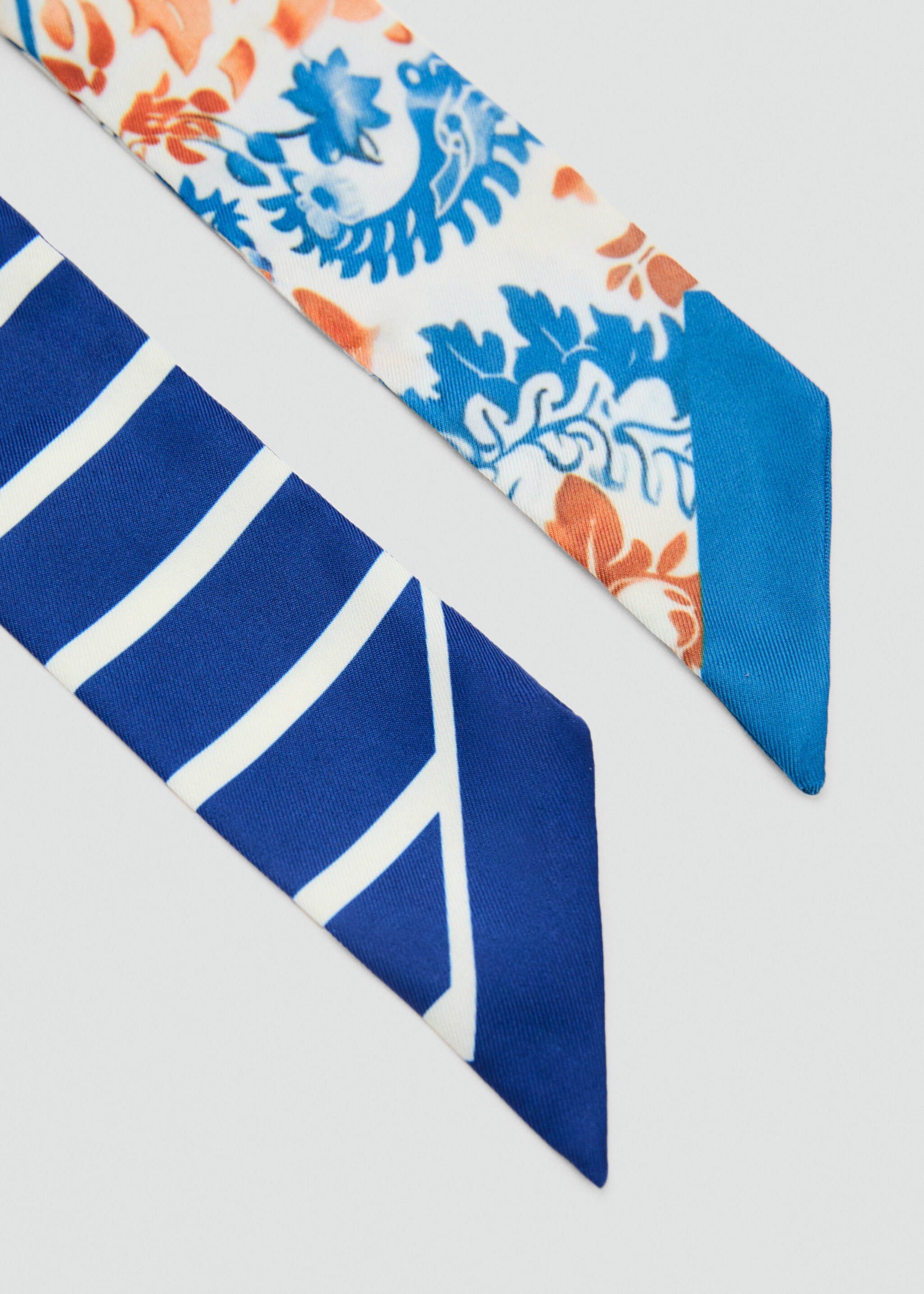 Set of 2 printed handkerchiefs - Medium plane, Blue. Ref: 87067699-00.