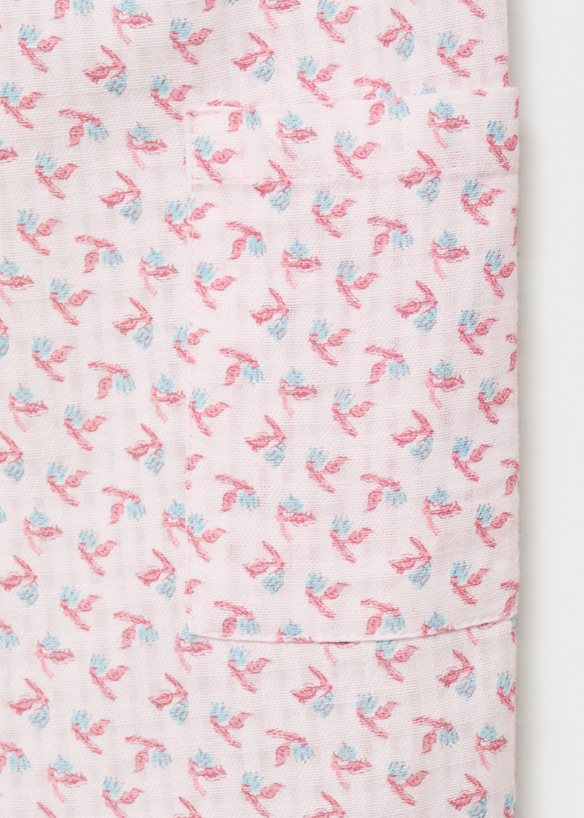 Pantalons rectes estampats - Detall de l'article 0, Rosa clar. Ref: 87067709-00.