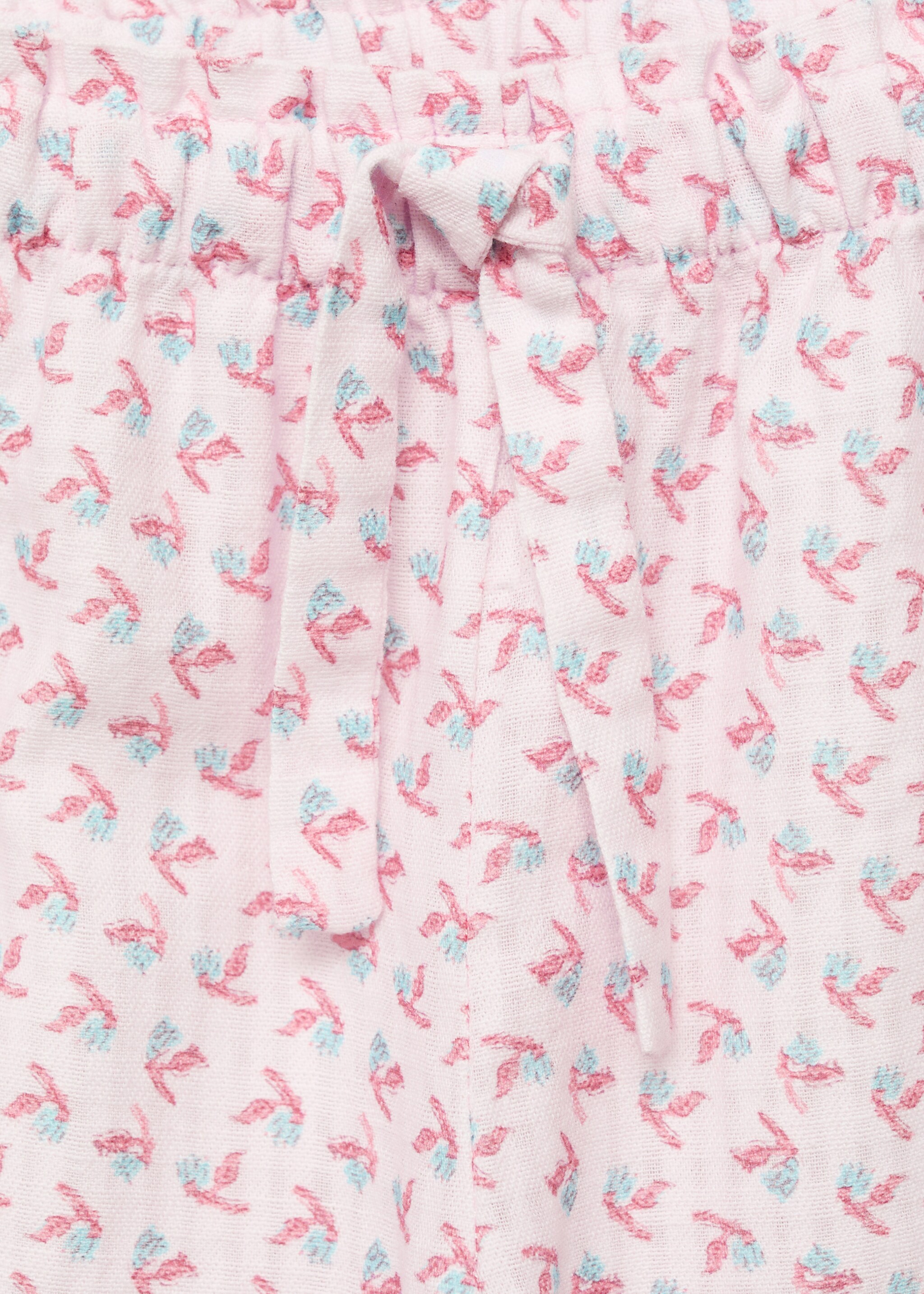 Pantalons rectes estampats - Detall de l'article 8, Rosa clar. Ref: 87067709-00.