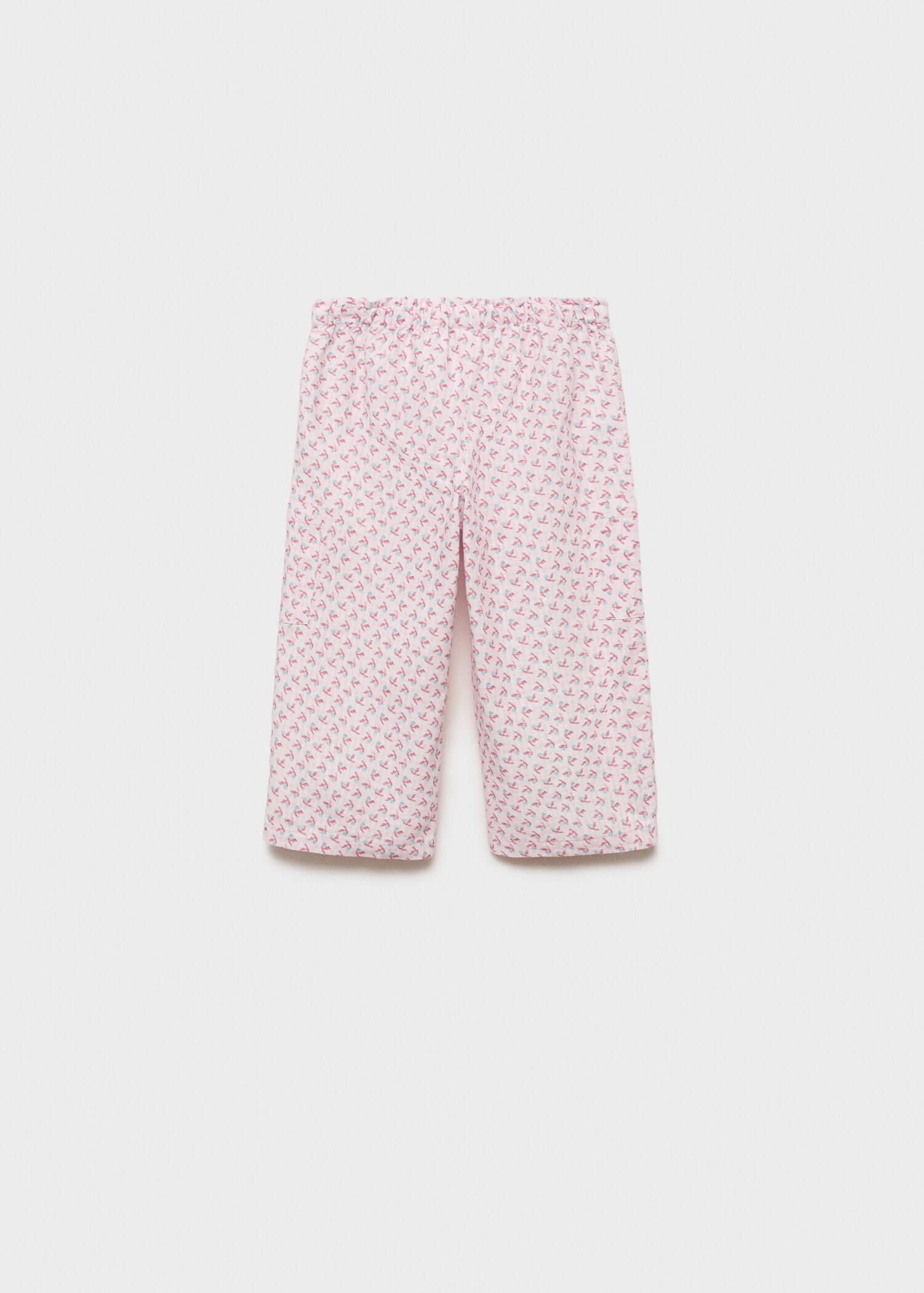 Pantalons rectes estampats - Revers de l'article