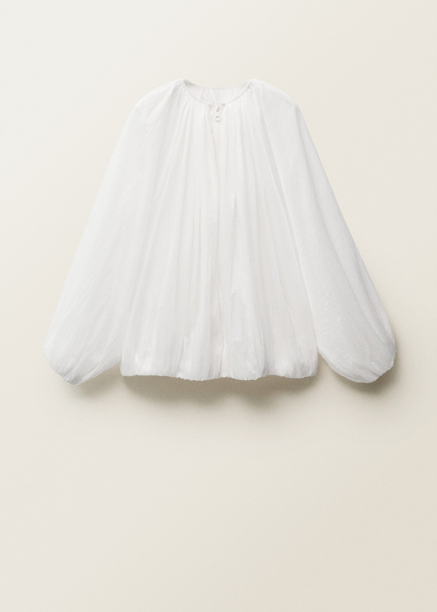 Chaqueta semitransparente fruncida - Artículo sin modelo