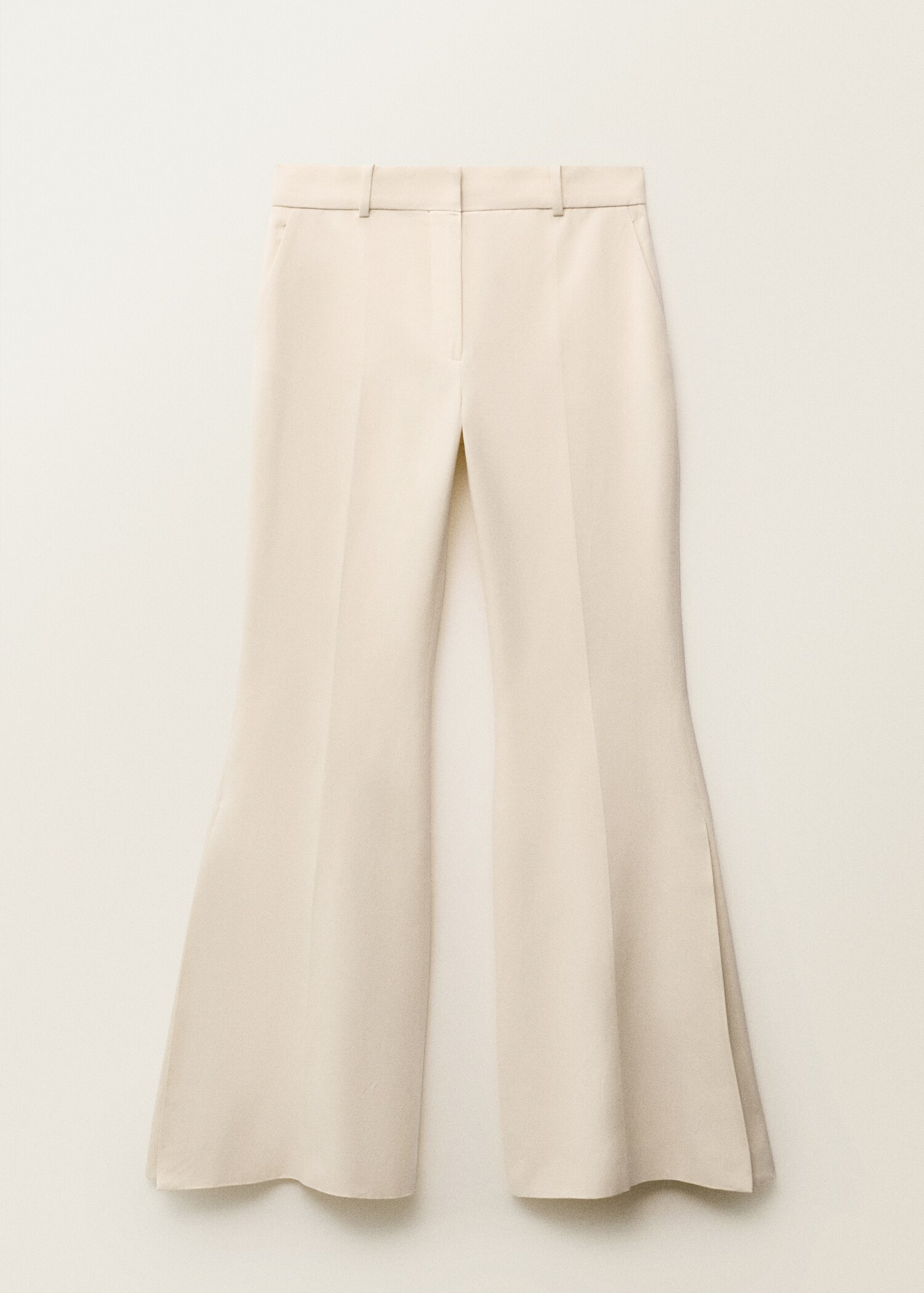 Flared linen-blend suit trousers - Article without model