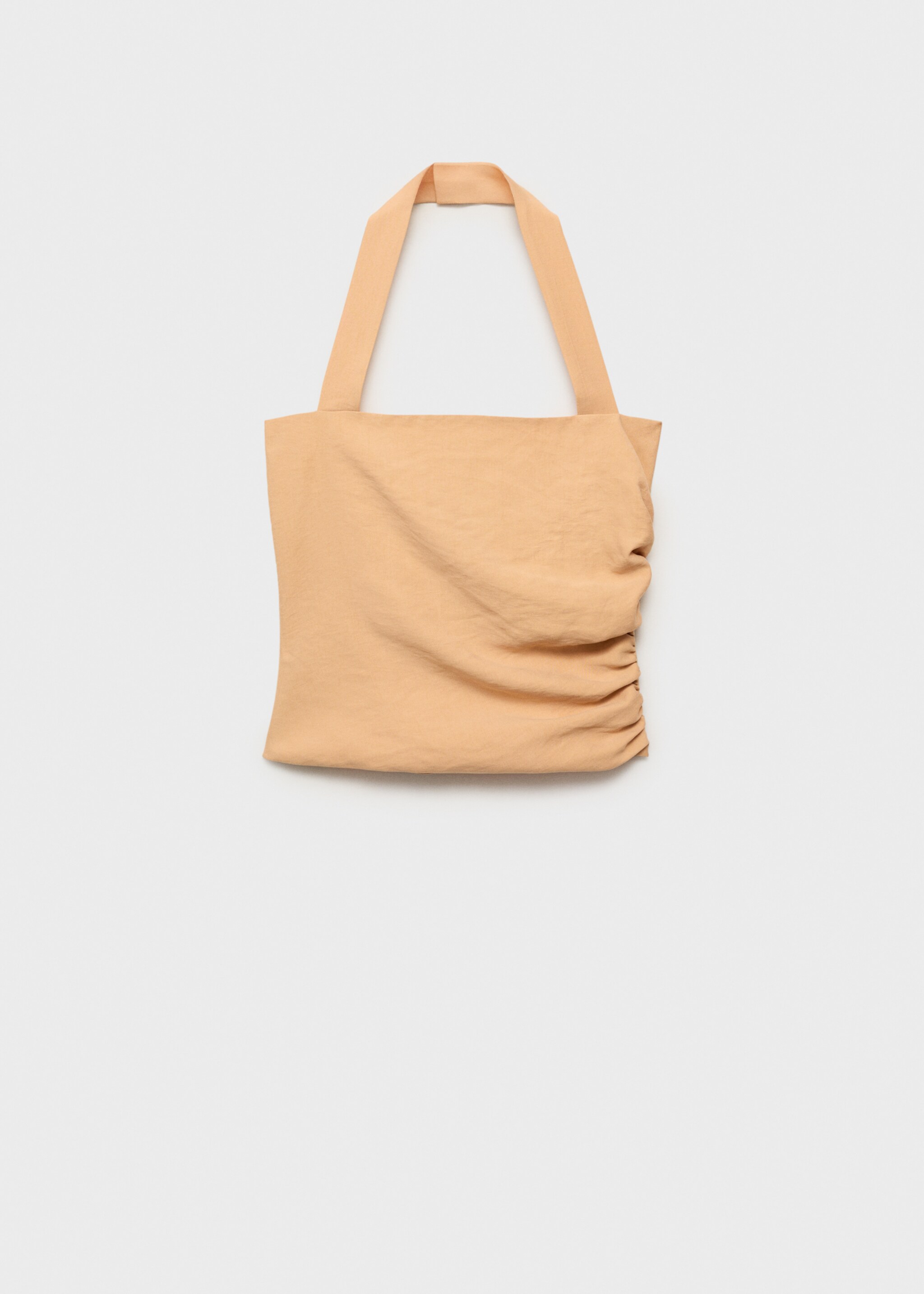 Lyocell top with gathered detail - Article without model, Nude. Ref: 87067719-00.