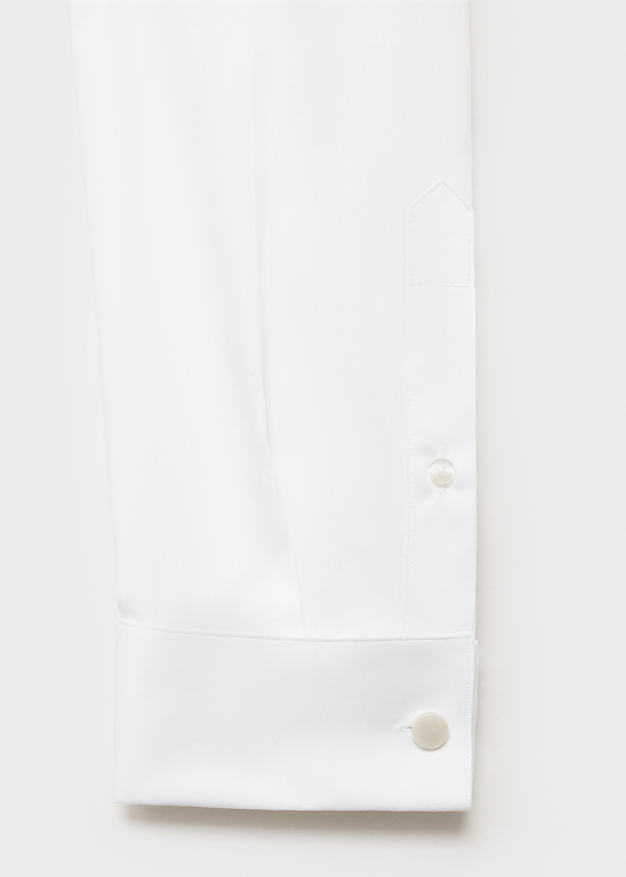 100% cotton slim-fit suit shirt - Details of the article 0, White. Ref: 87067887-00.